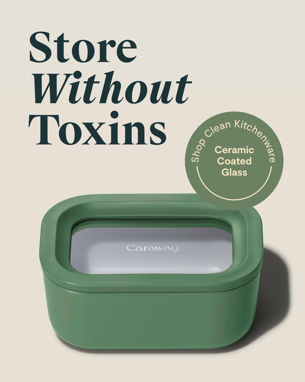 2 Piece Glass Food Storage Container Set (2 Count)