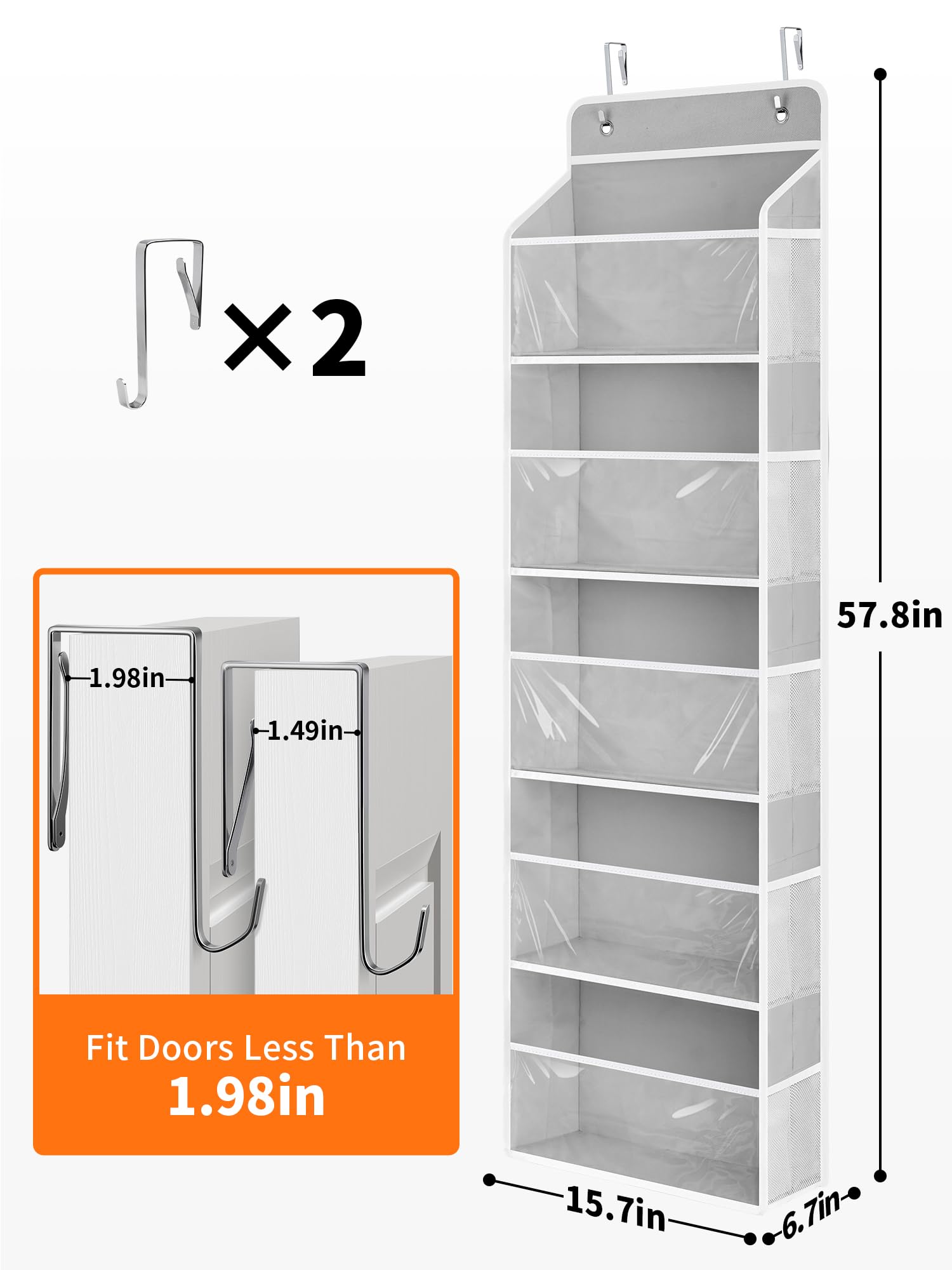 Over The Door Toy Storage Organizer w
