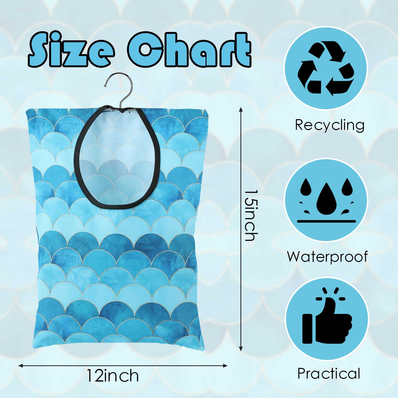 2 Pcs Summer Clothes Pin Bag