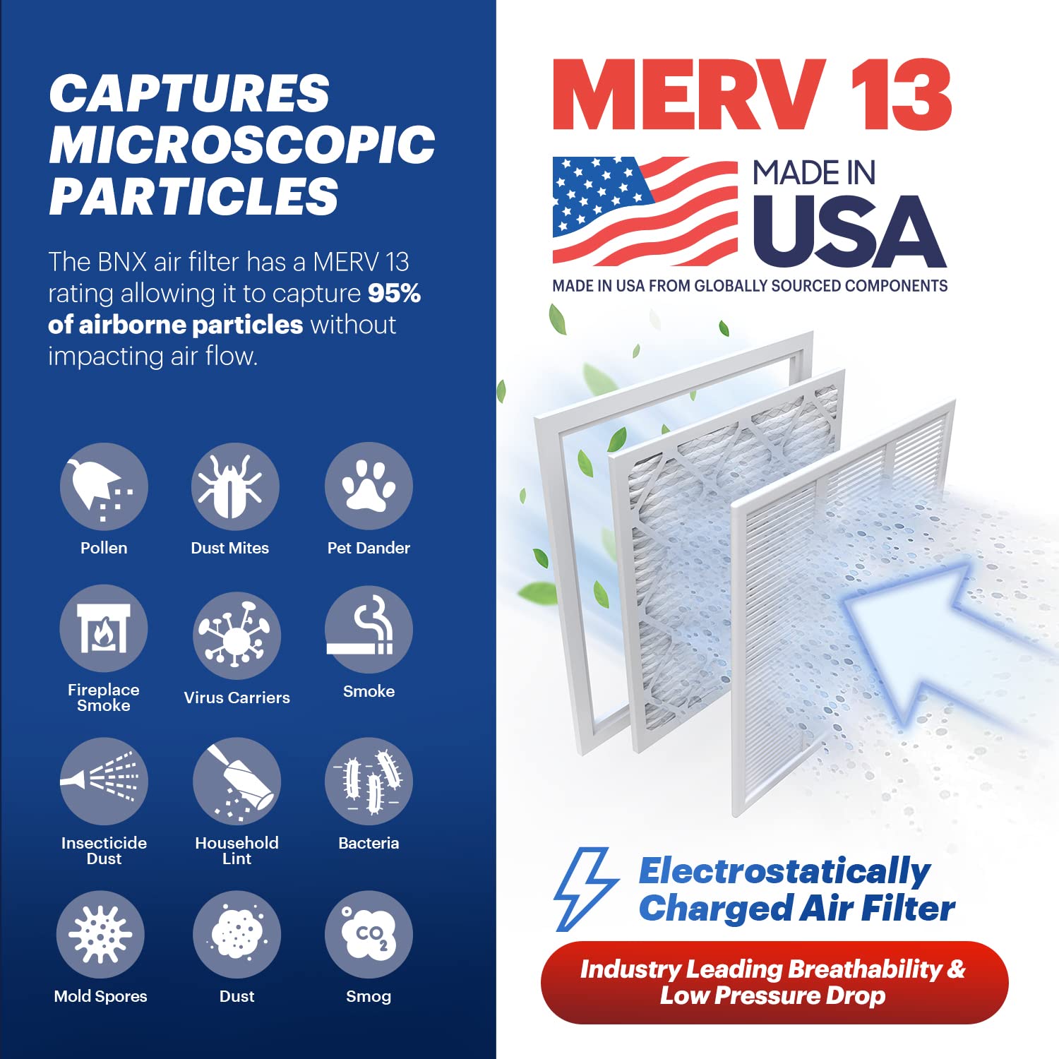 TruFilter 14x25x1 Air Filter MERV 13 (4 Count)