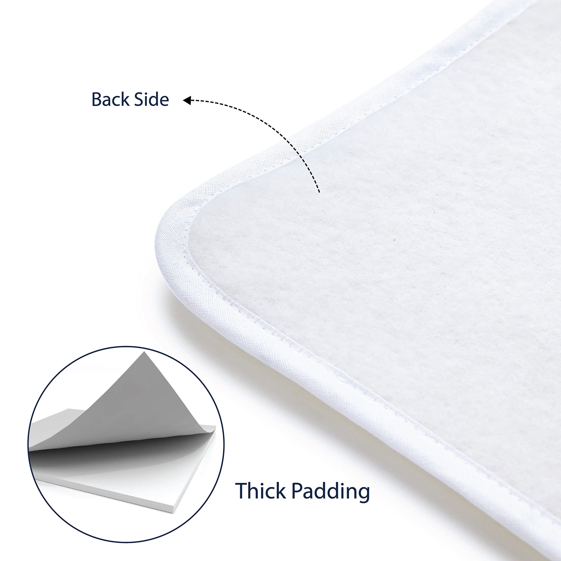 Ironing Mat Heat Resistant Pad 28"x20" Black Arrow