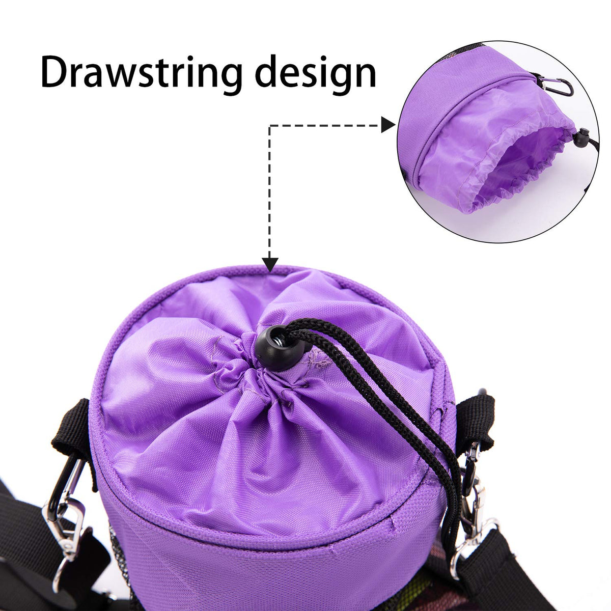 Mesh Clothespin Bag with Hooks Hanging Clothes Pin Bag with Drawstring Closure Clothespin Holder