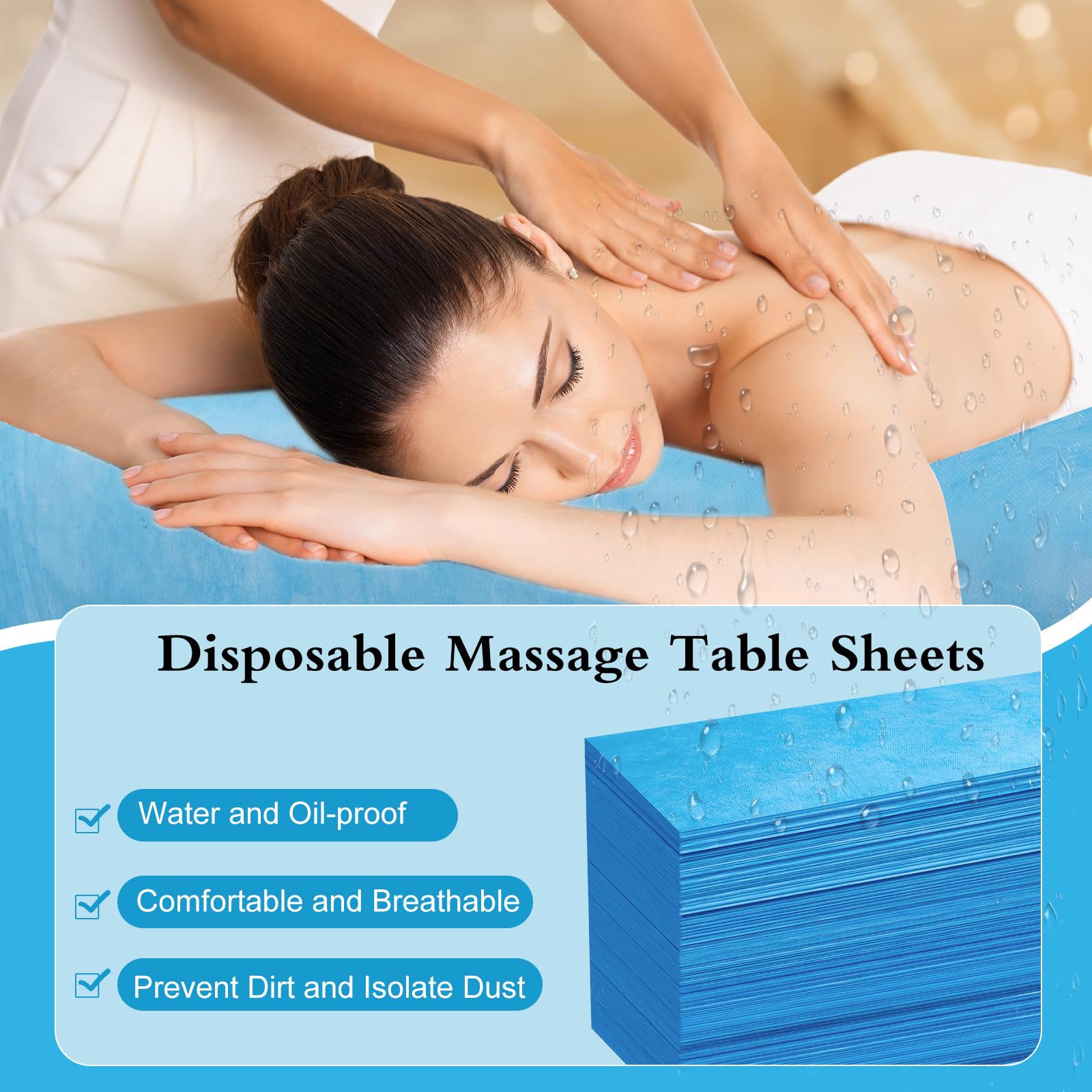 100 Pack Disposable Bed Sheets (100 Count)