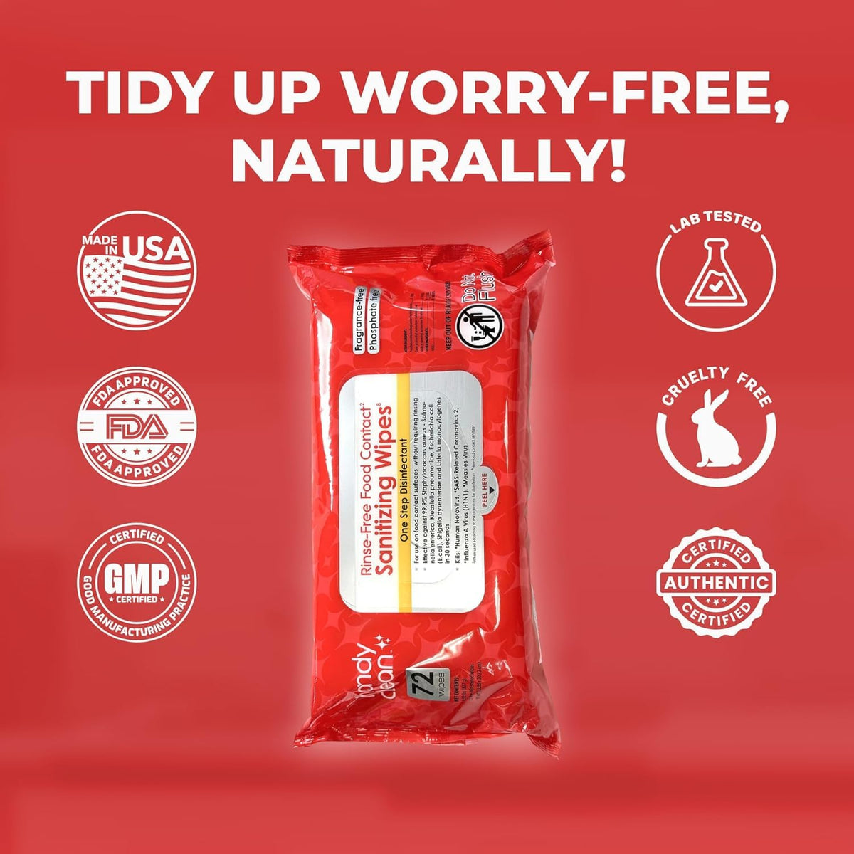 HandyClean Rinse (864 Count)