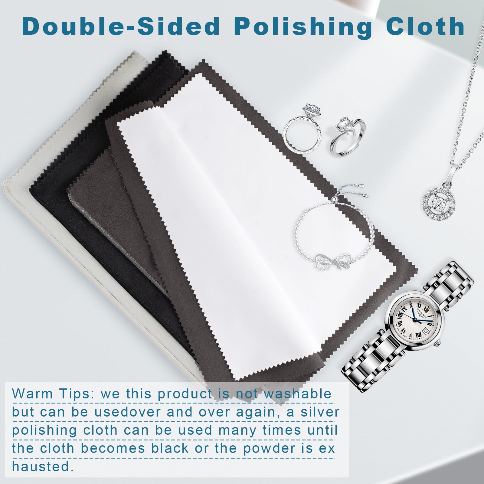 3PCS Jewelry Cleaning Cloth (3 Count)