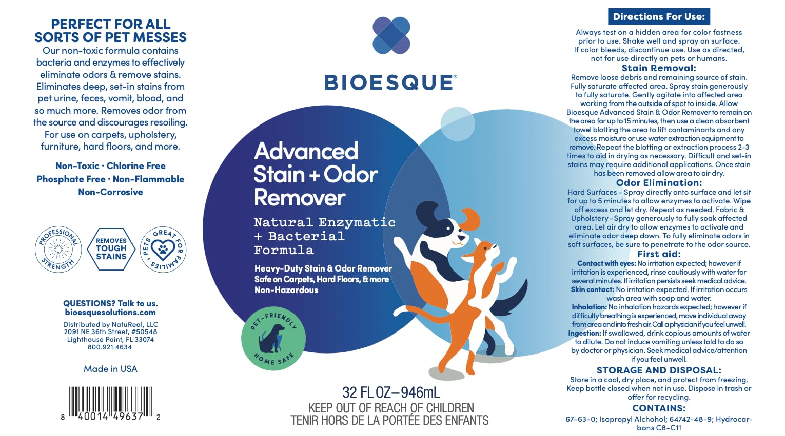 Advanced Stain + Odor Remover (192 Fl Oz)