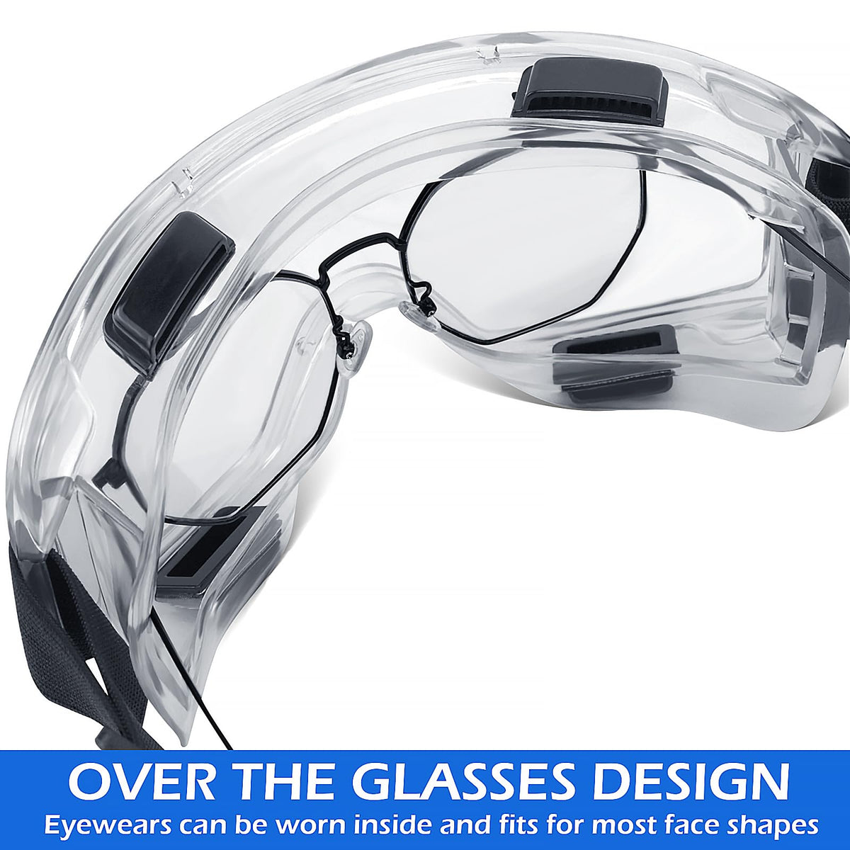6 Pack Safety Goggles ANSI Z87.1 Glasses (6 Count)