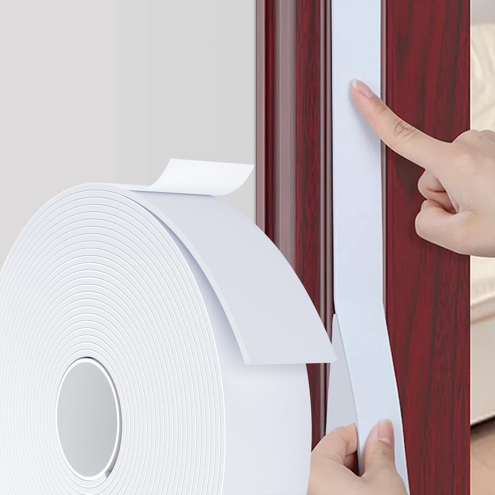 White Foam Weather Stripping Door Seal