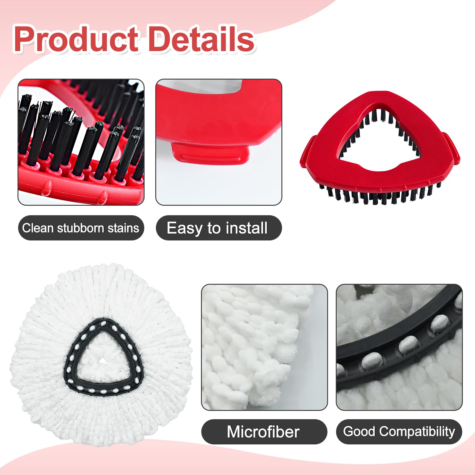 Mop Heads Replacement for Ocedar (7 Count)