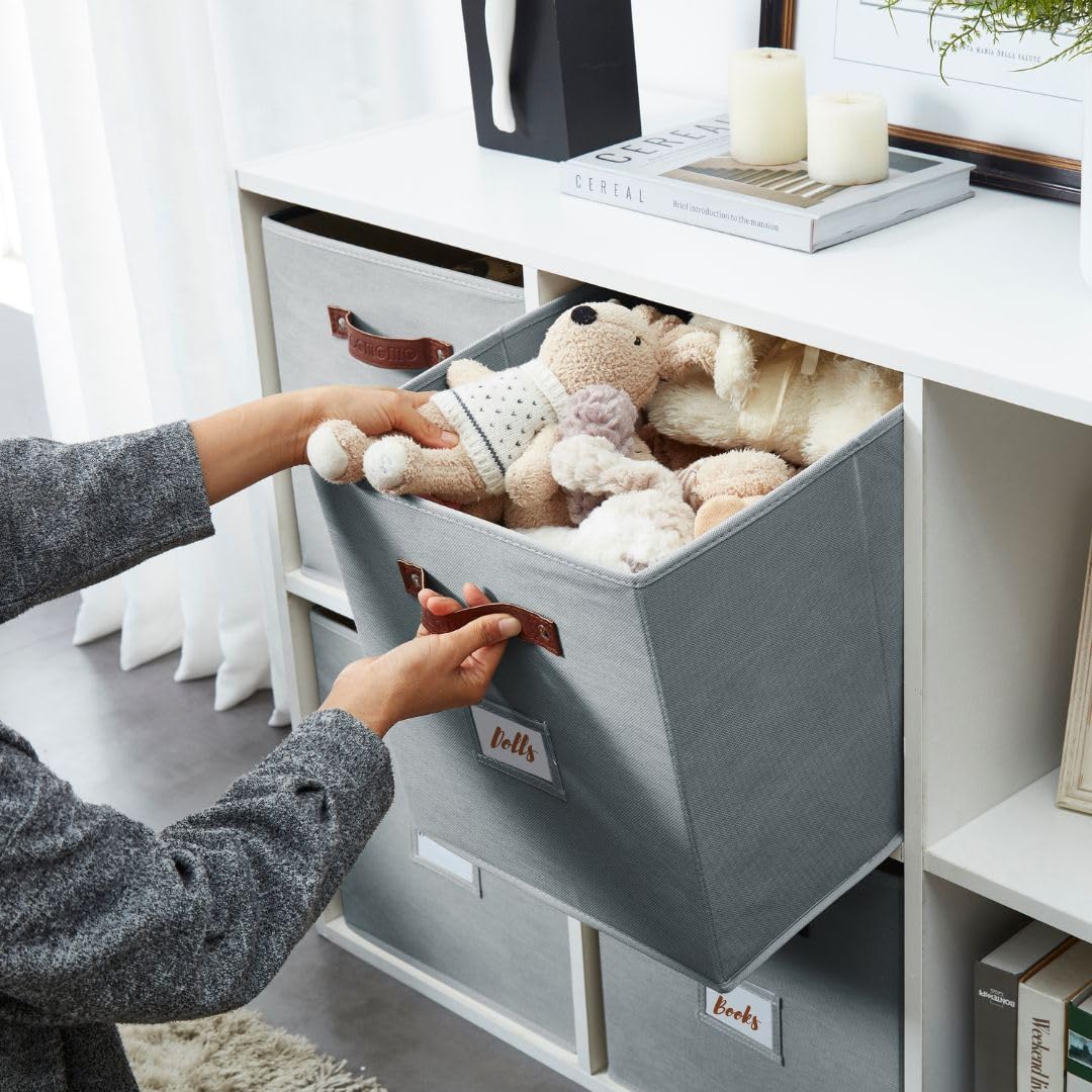 Storage Bins Storage Baskets for Shelves (4 Count)
