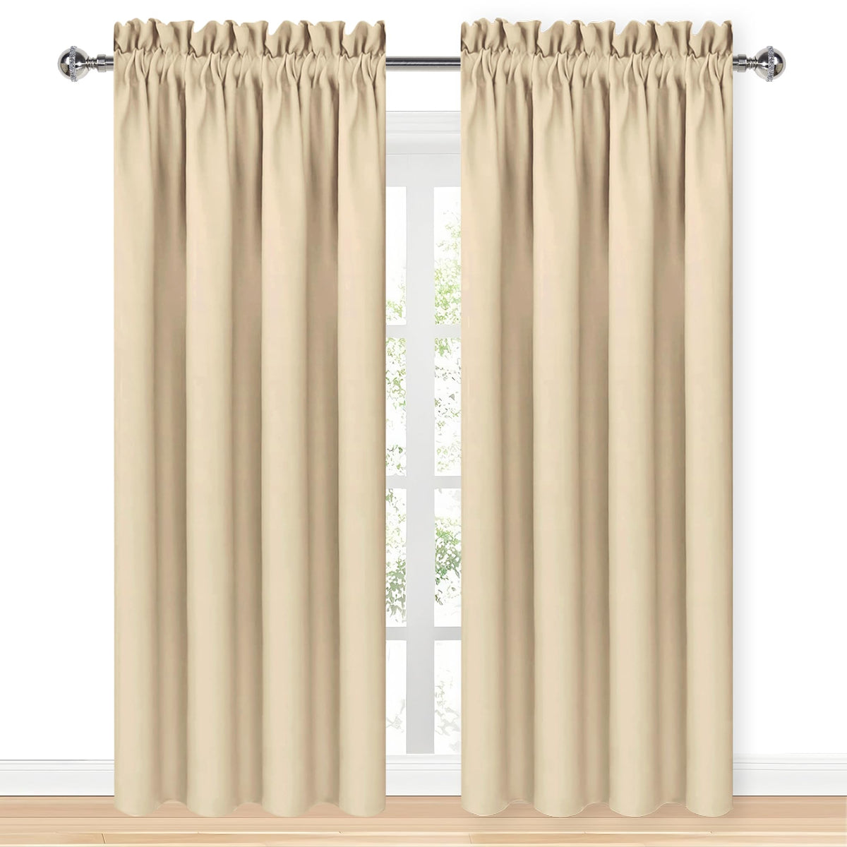 Blackout Curtains Room Darkening Thermal Insulated Bedroom Curtains Window Curtain Panels