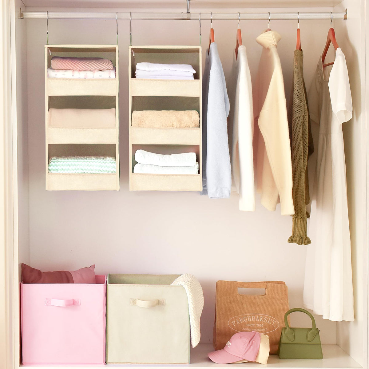 3 Shelf Hanging Closet Organizer (2 Count)