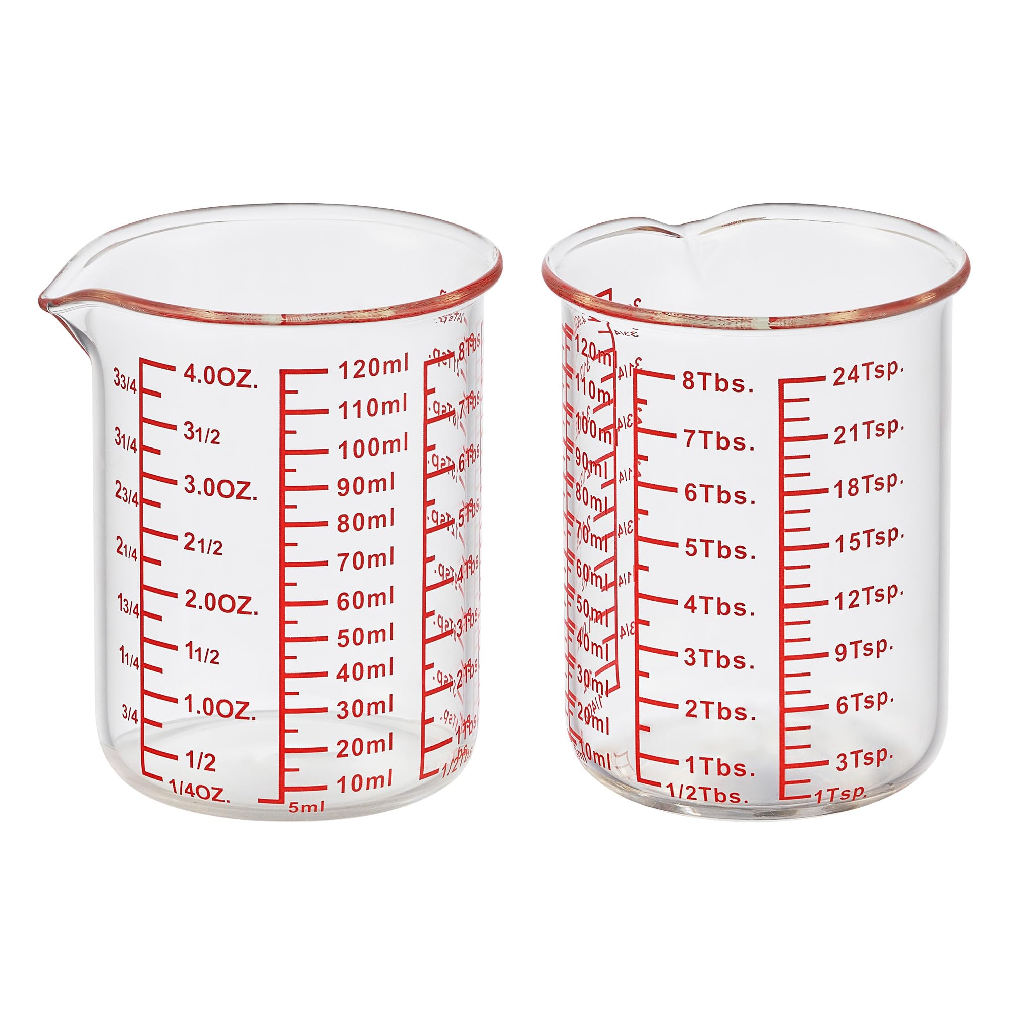 High Borosilicate Glass Measuring Cup (2 Count)