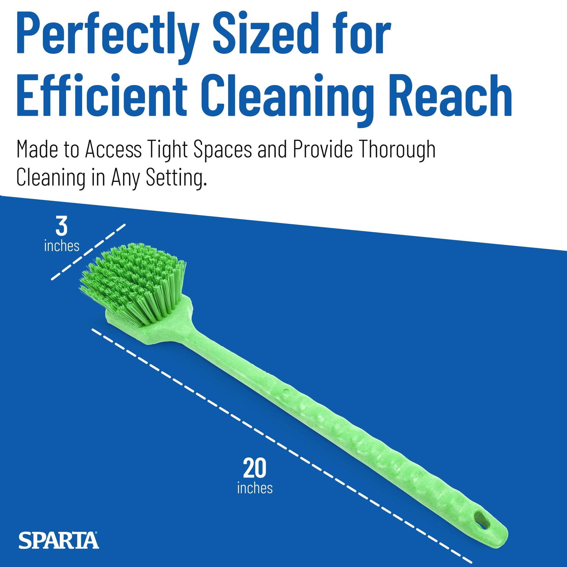 20" Floater Scrub Brush with Long Handle