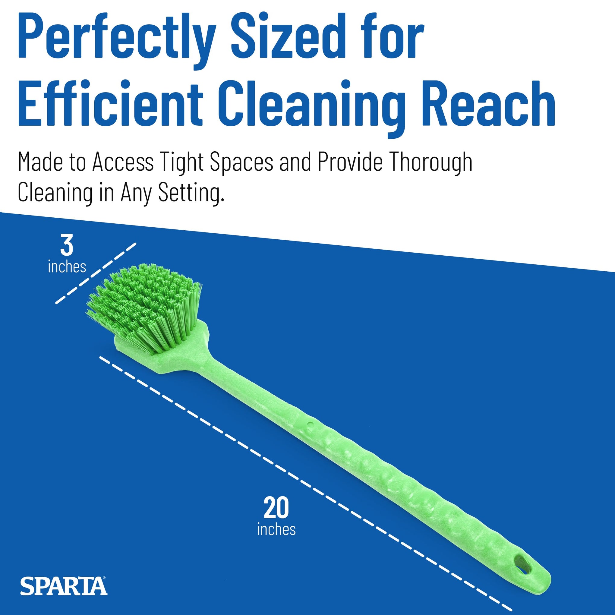 20" Floater Scrub Brush with Long Handle