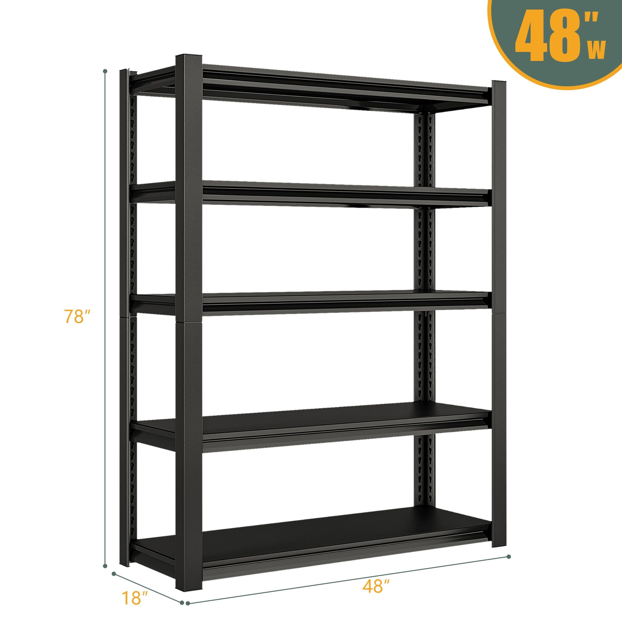 48" W Garage Shelving Heavy Duty