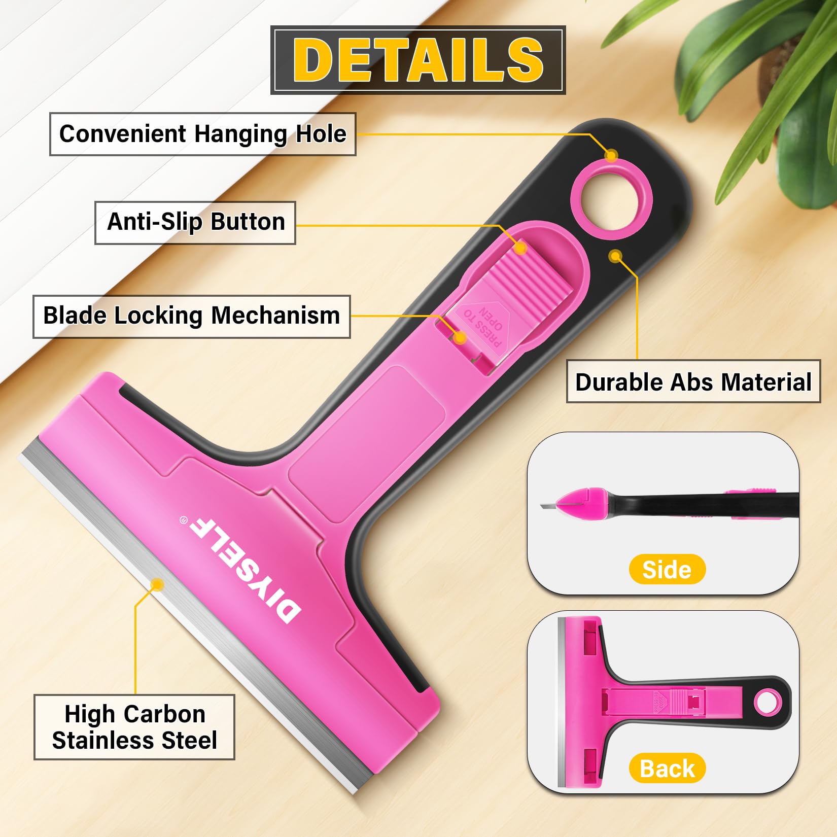 Window Scraper with 10 Extra 4" Razor Blades