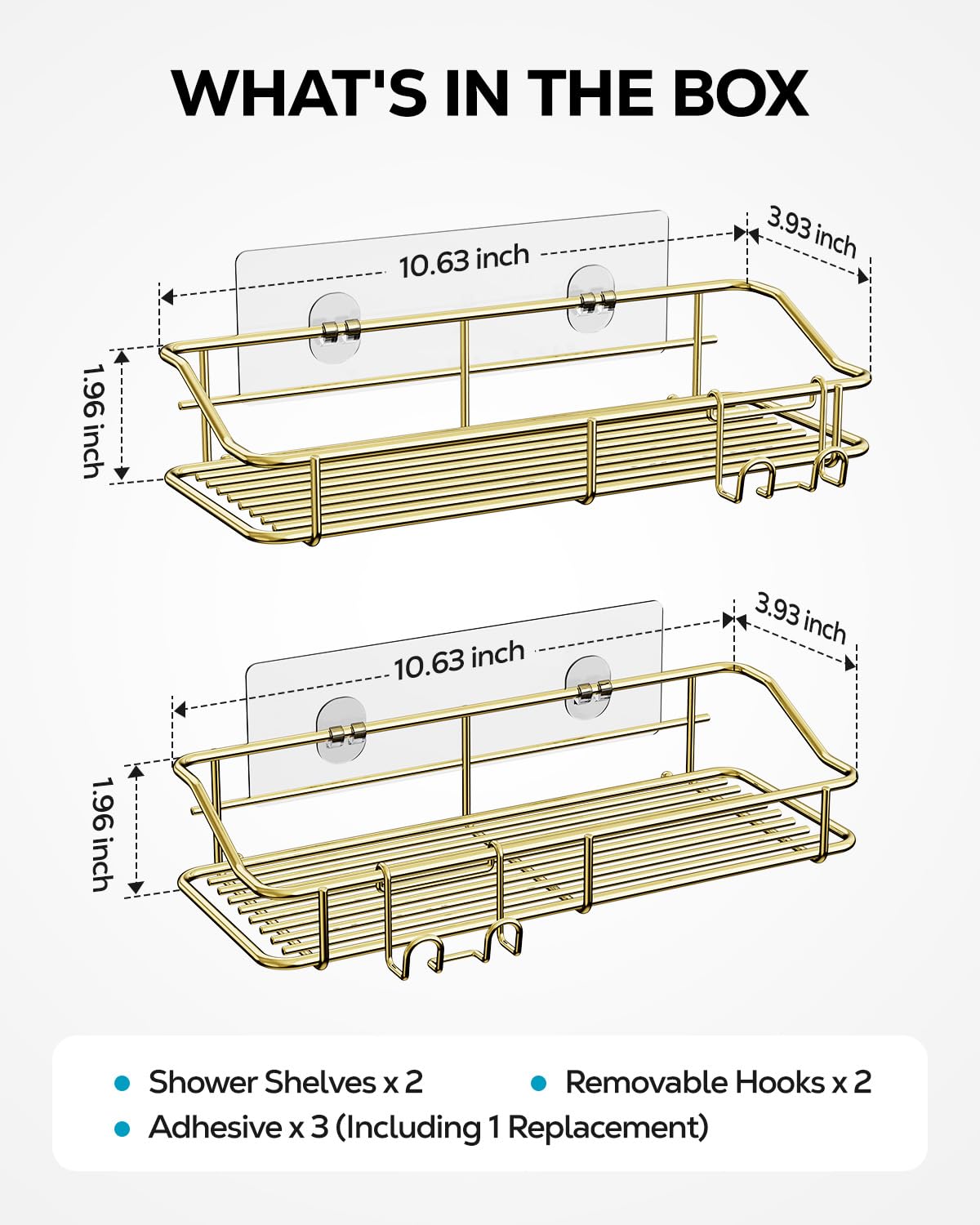 Shower Caddy Adhesive (2 Count)