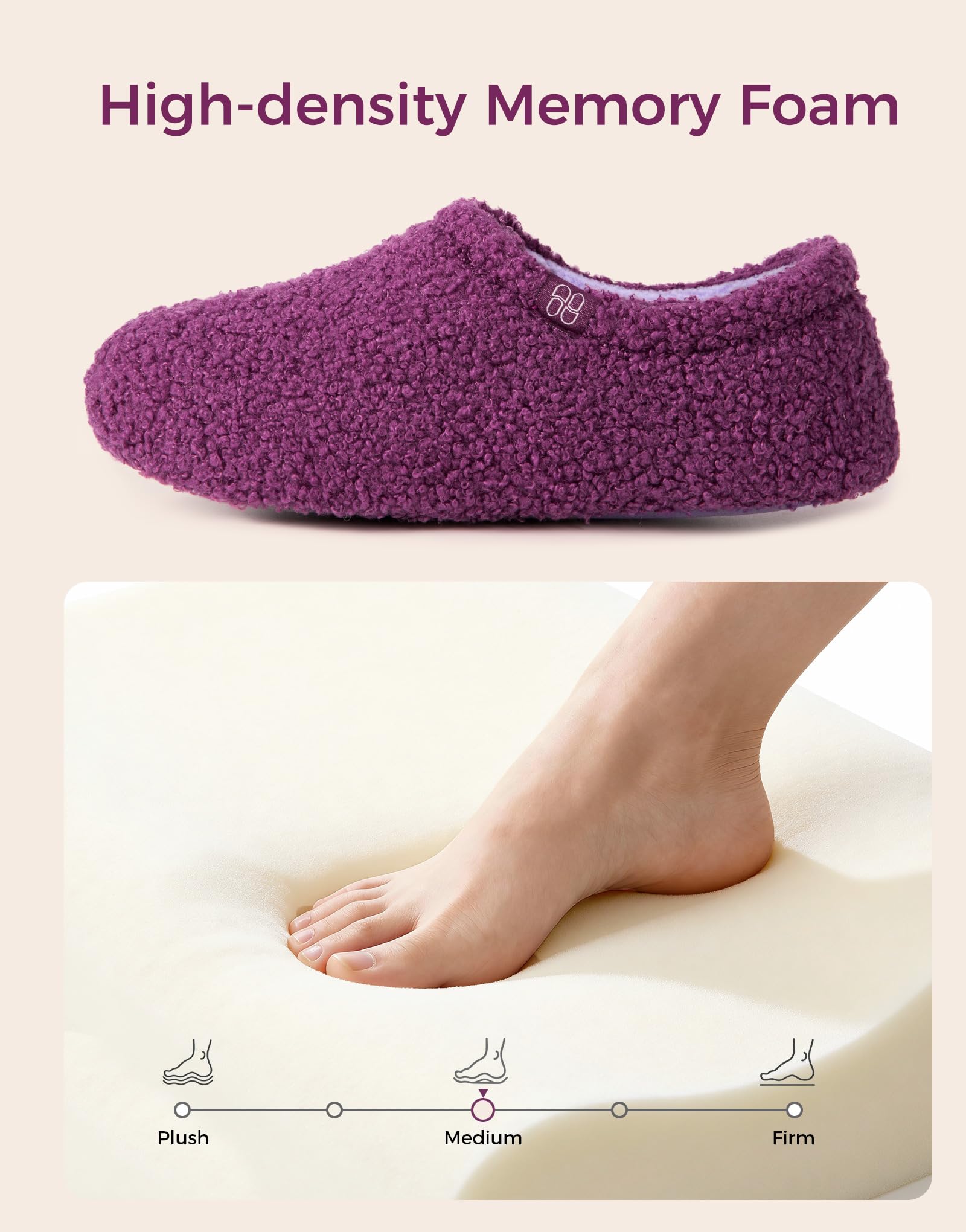 Women's Fuzzy Curly Fur Loafer Slippers