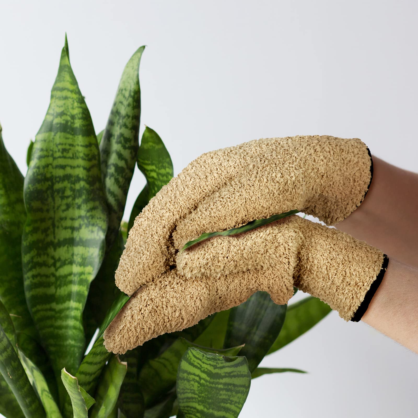 4 Pair Microfiber Dusting Mittens Reusable Women Cleaning Mittens with Thumb for Kitchen