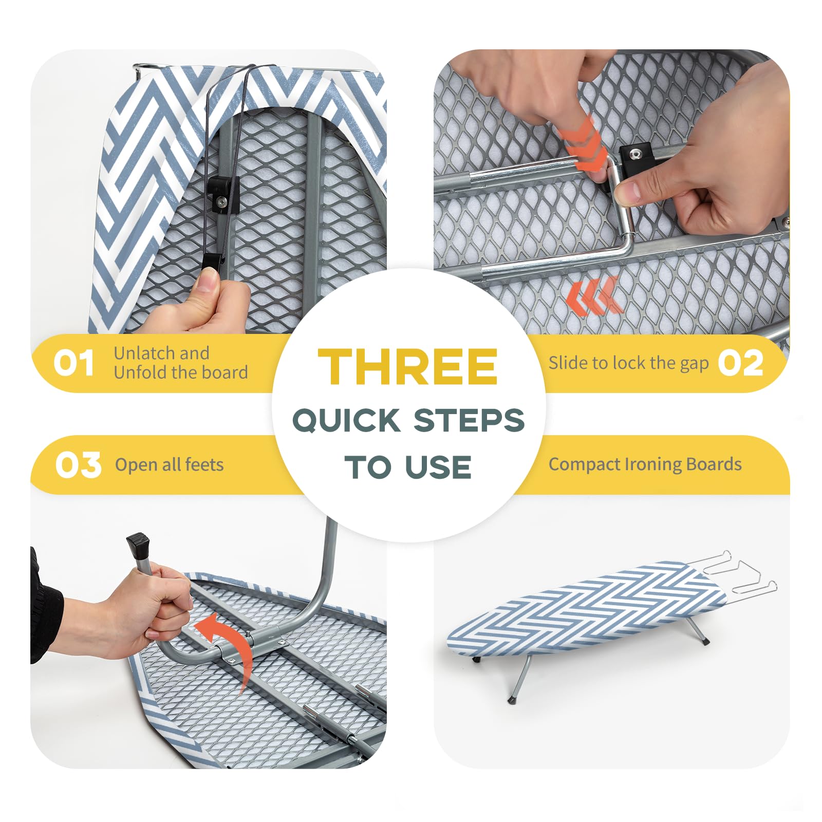 Small Tabletop Ironing Board Foldable