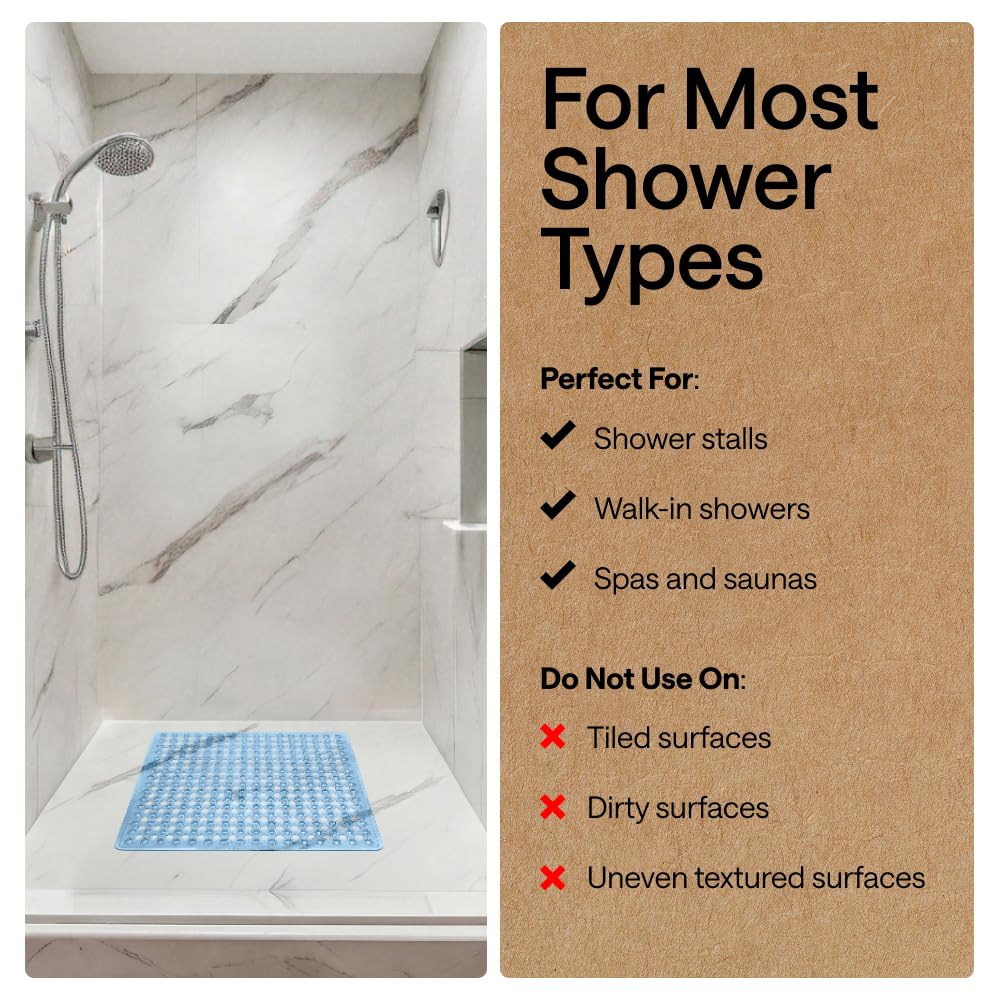 Patented Square Shower Stall Mat