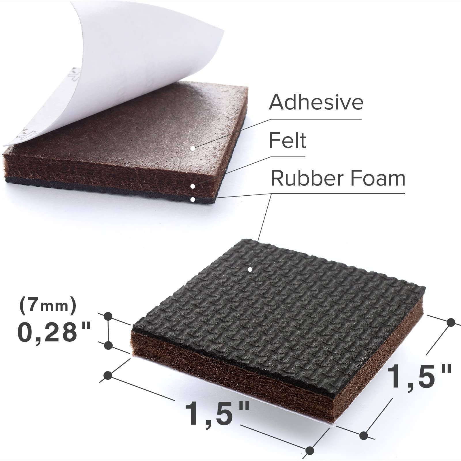 Non Slip Furniture Pads 8 pcs 1 1 (8 Count)