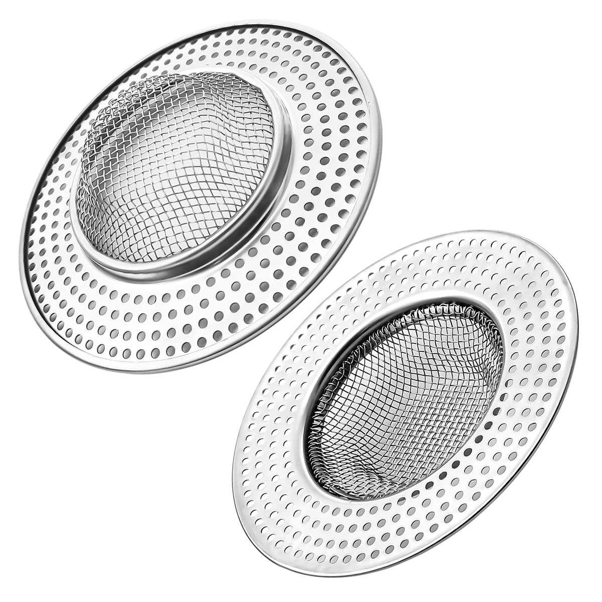 2pcs Heavy Duty Stainless Steel Slop Basket Filter Trap (2 Count)