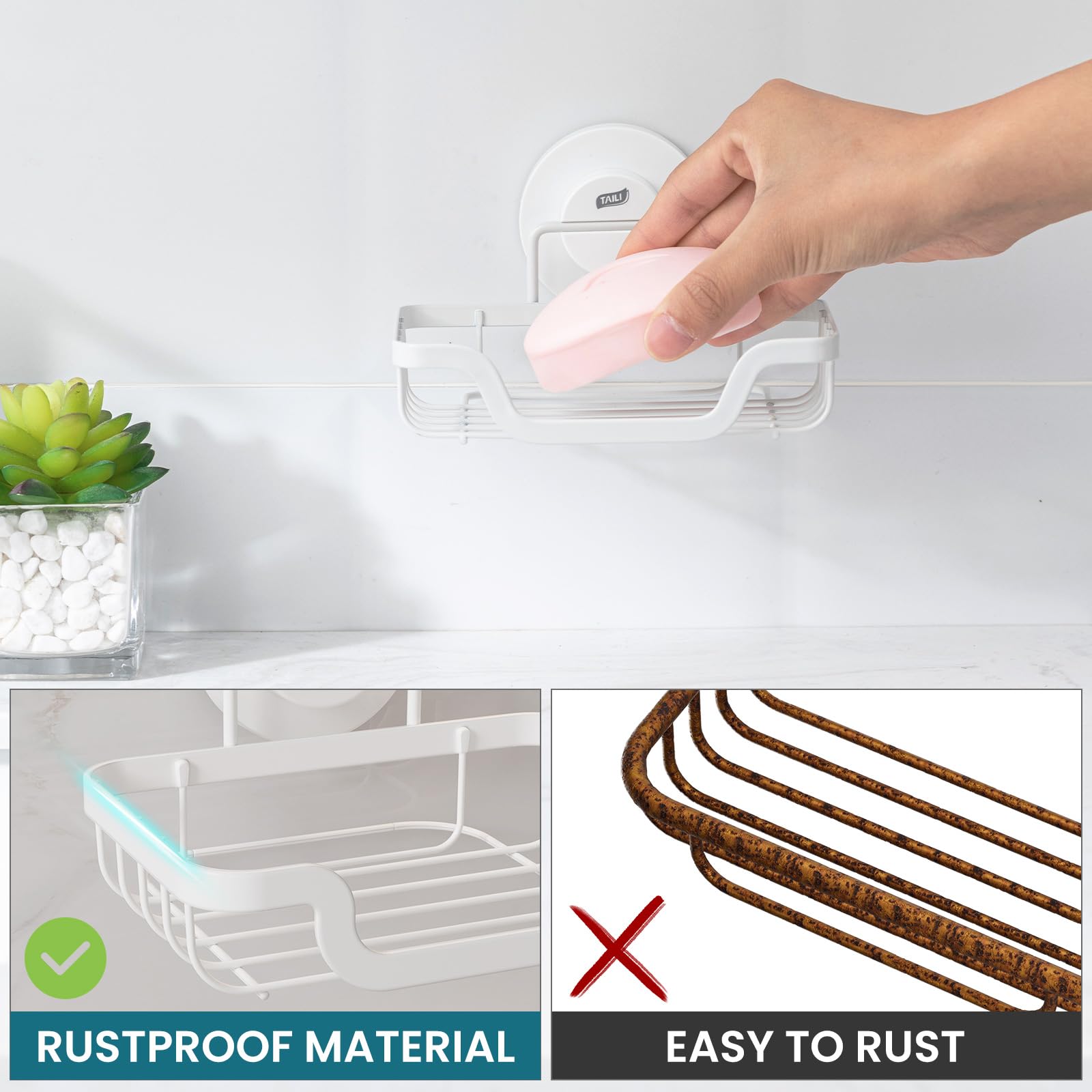 Soap Dish Bar Soap Holder Suction Cup