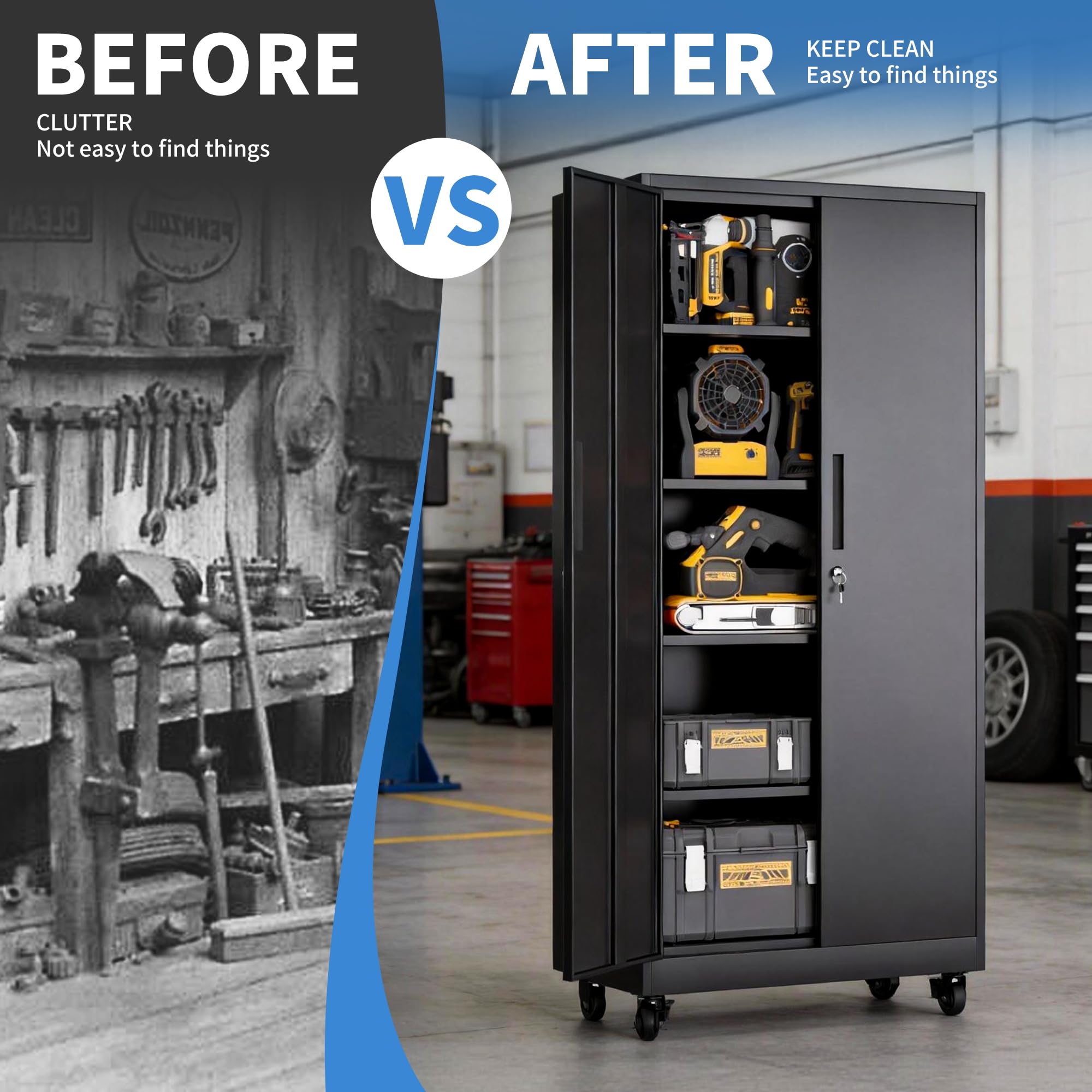Metal Storage Cabinet for Garage