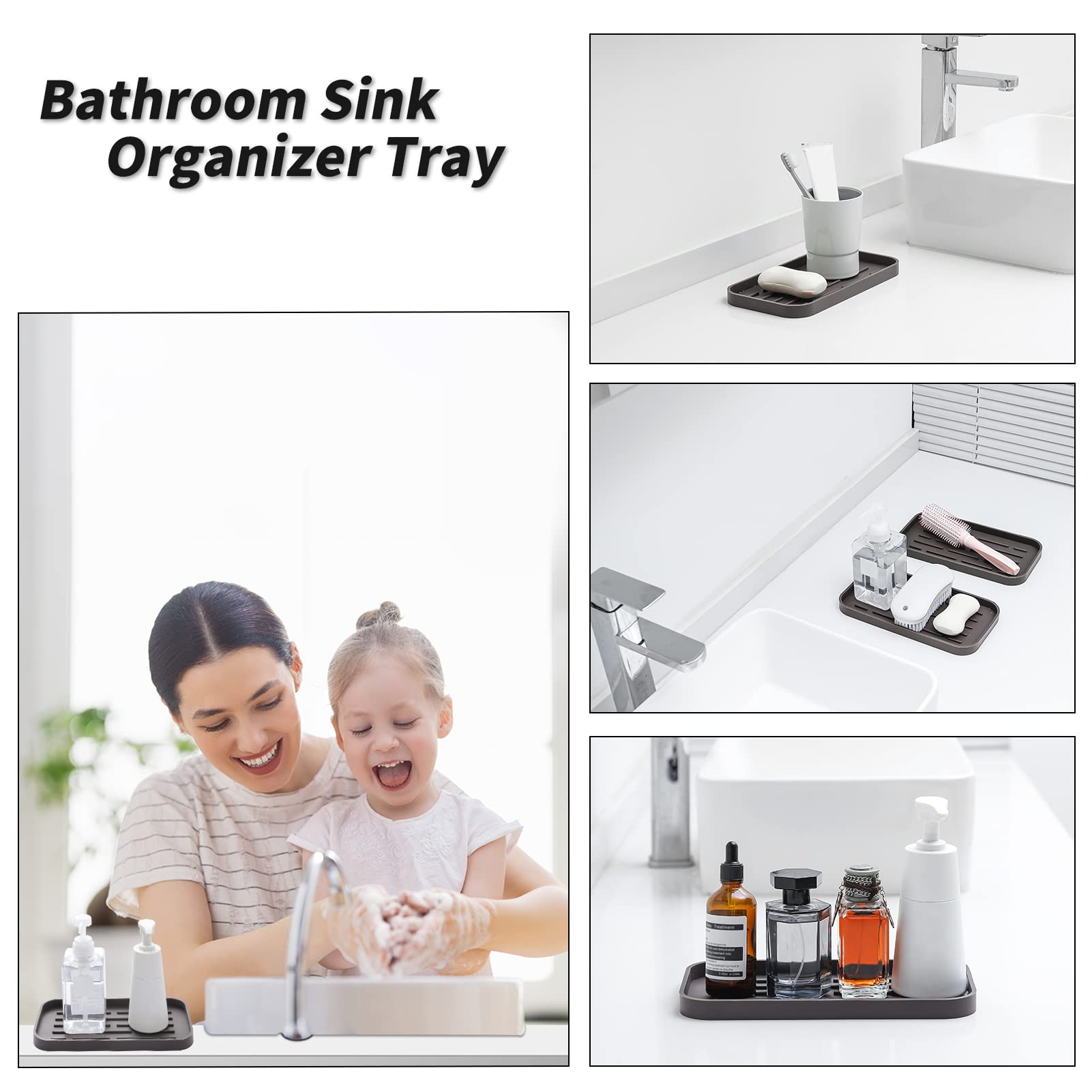Silicone Kitchen Sink Organizer Tray for Multiple Usage