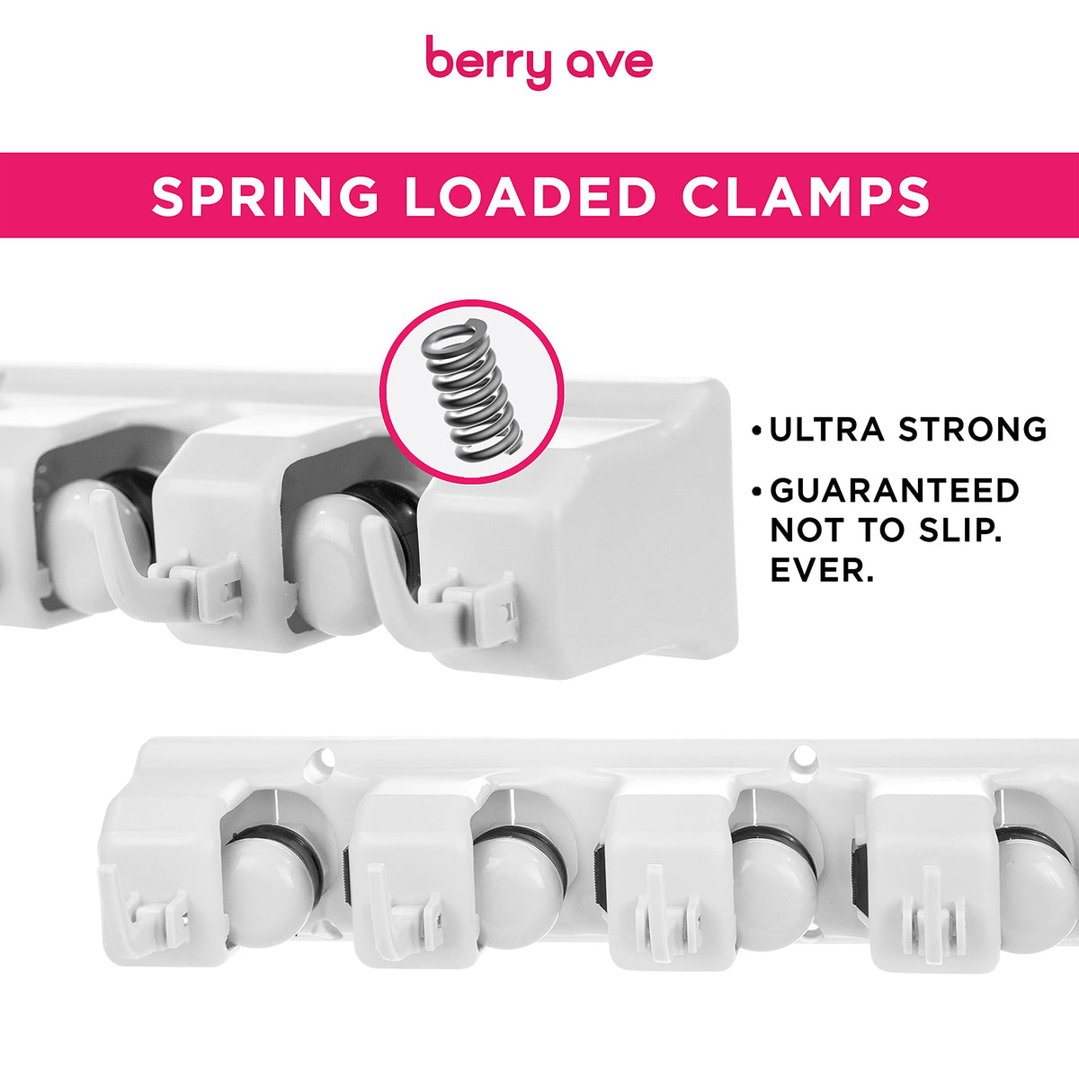 EXTRA GRIP Mop & Broom Holder Wall Mount (2 Count)