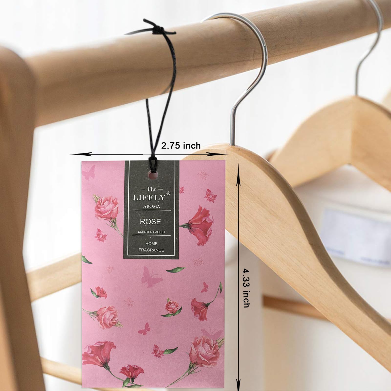 14 Packs Rose Scented Sachets Bags for Drawers and Closets Home Fragrance Gift