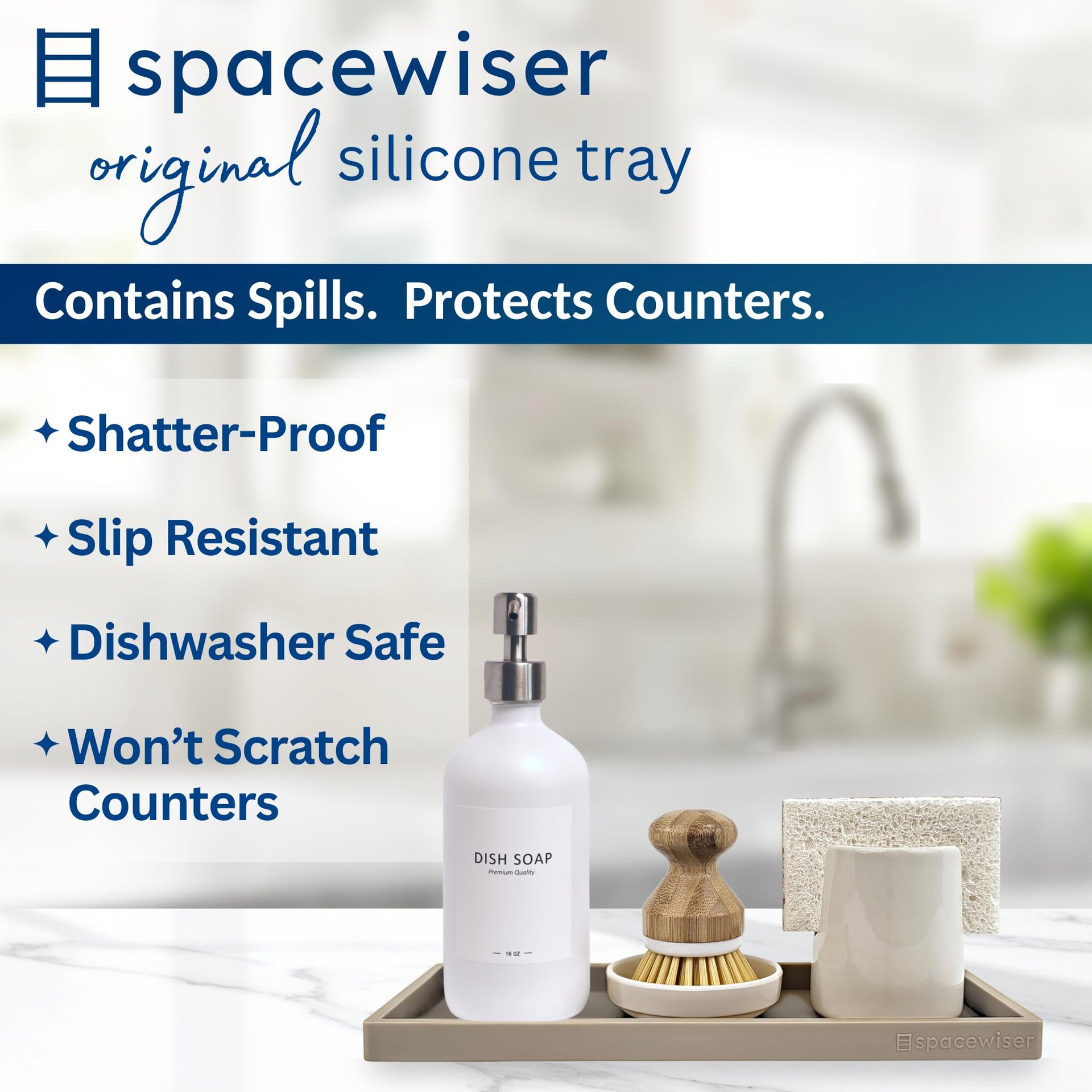 Silicone Countertop & Vanity Tray
