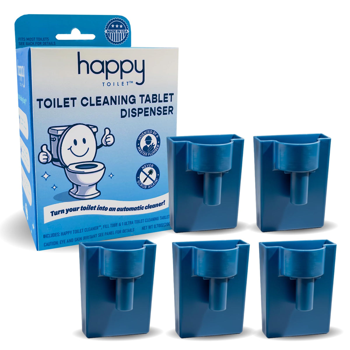 Original Toilet Bowl Tablet Holder Automatic Toilet Bowl Cleaner (5 Count)