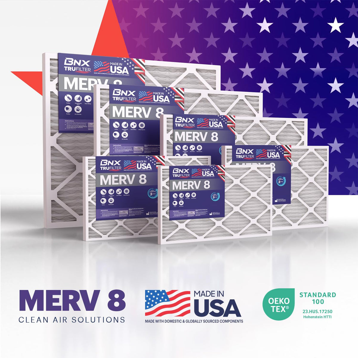 TruFilter 14x24x1 Air Filter MERV 8 (4 Count)