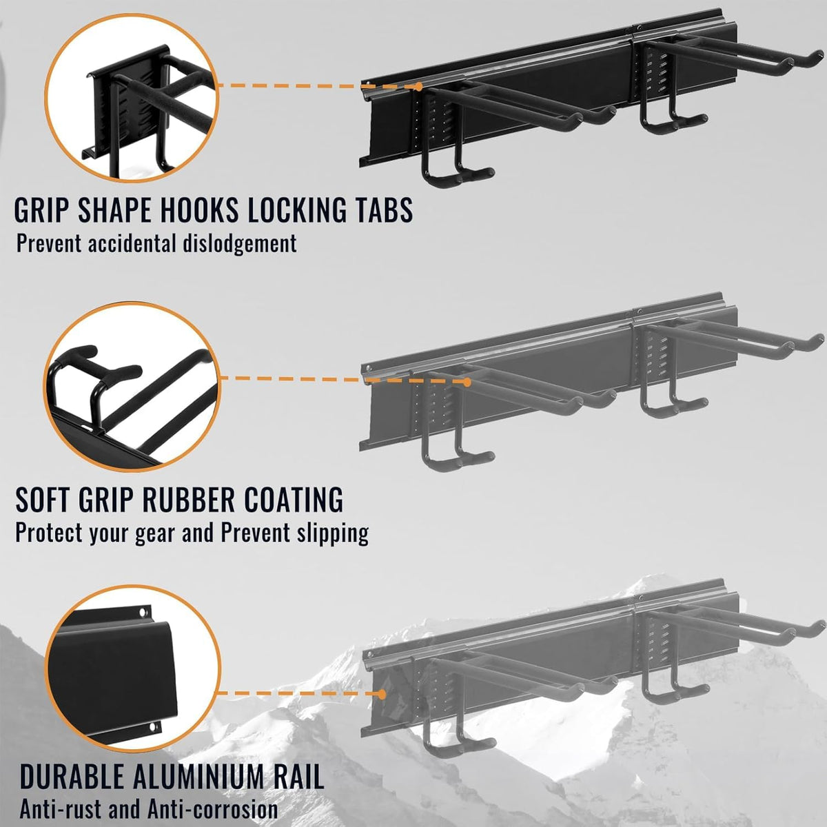 Wall Mount Tool Storage Rack
