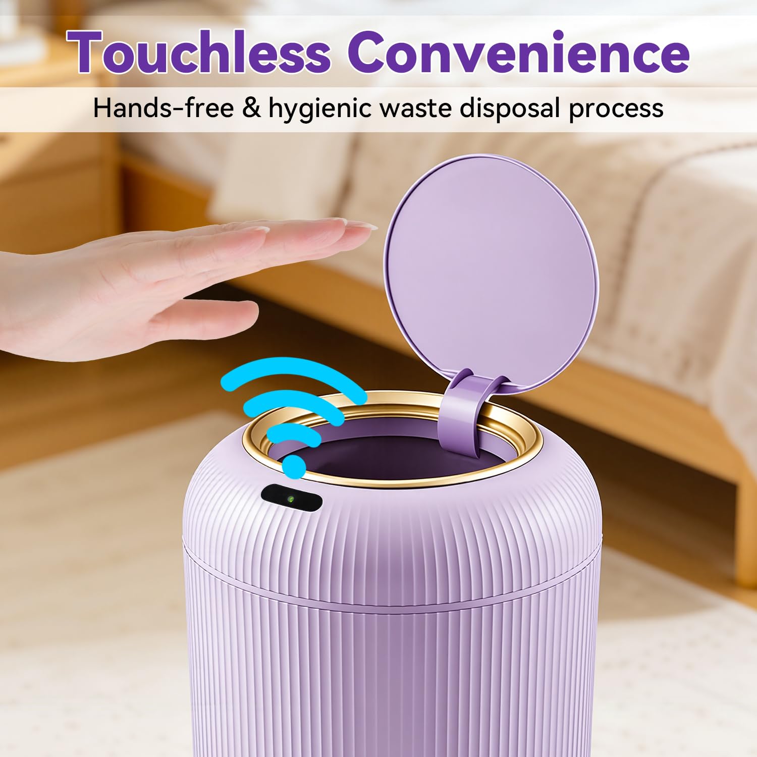 Automatic Trash Can Bathroom