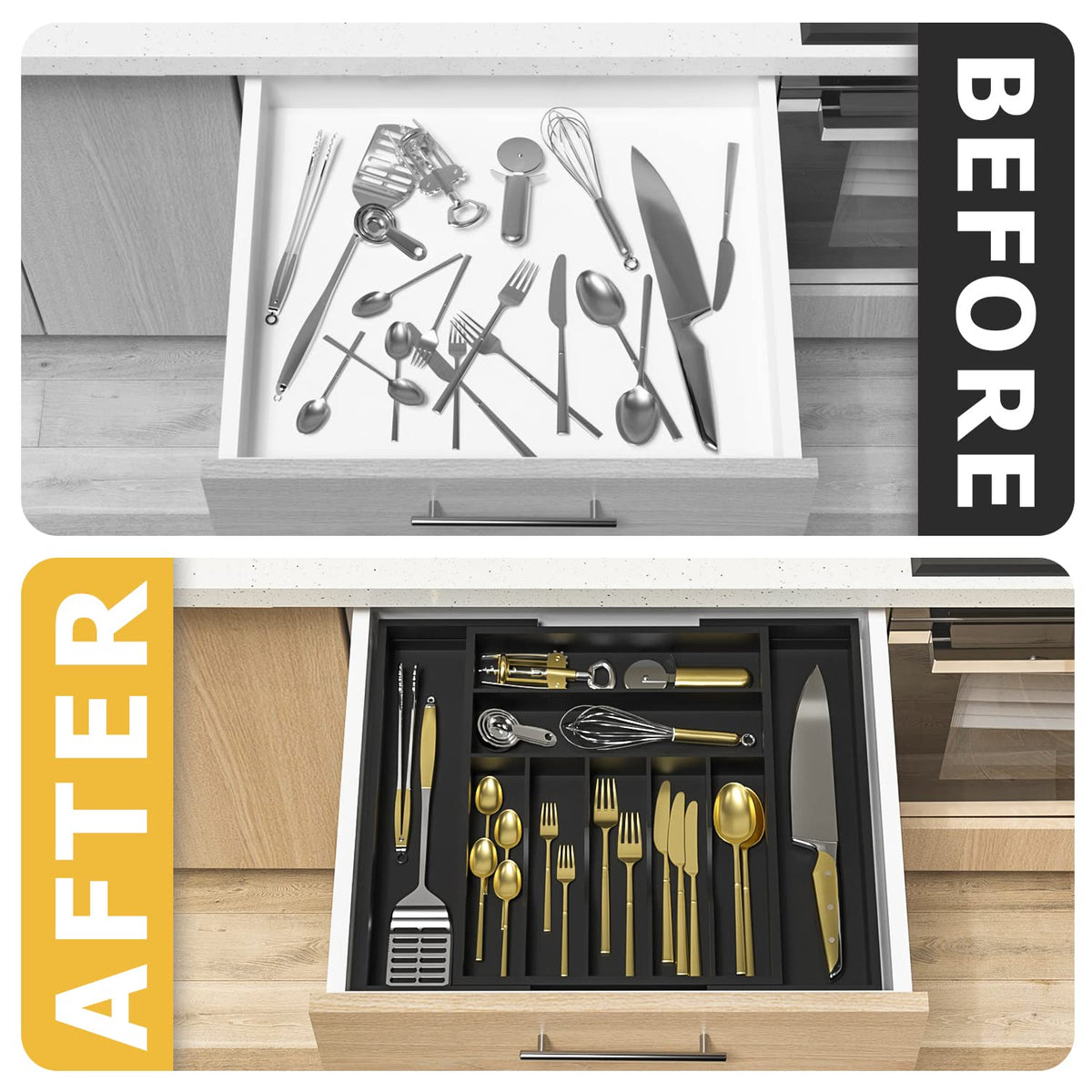 Utensil Organizer Silverware Drawer Organizer