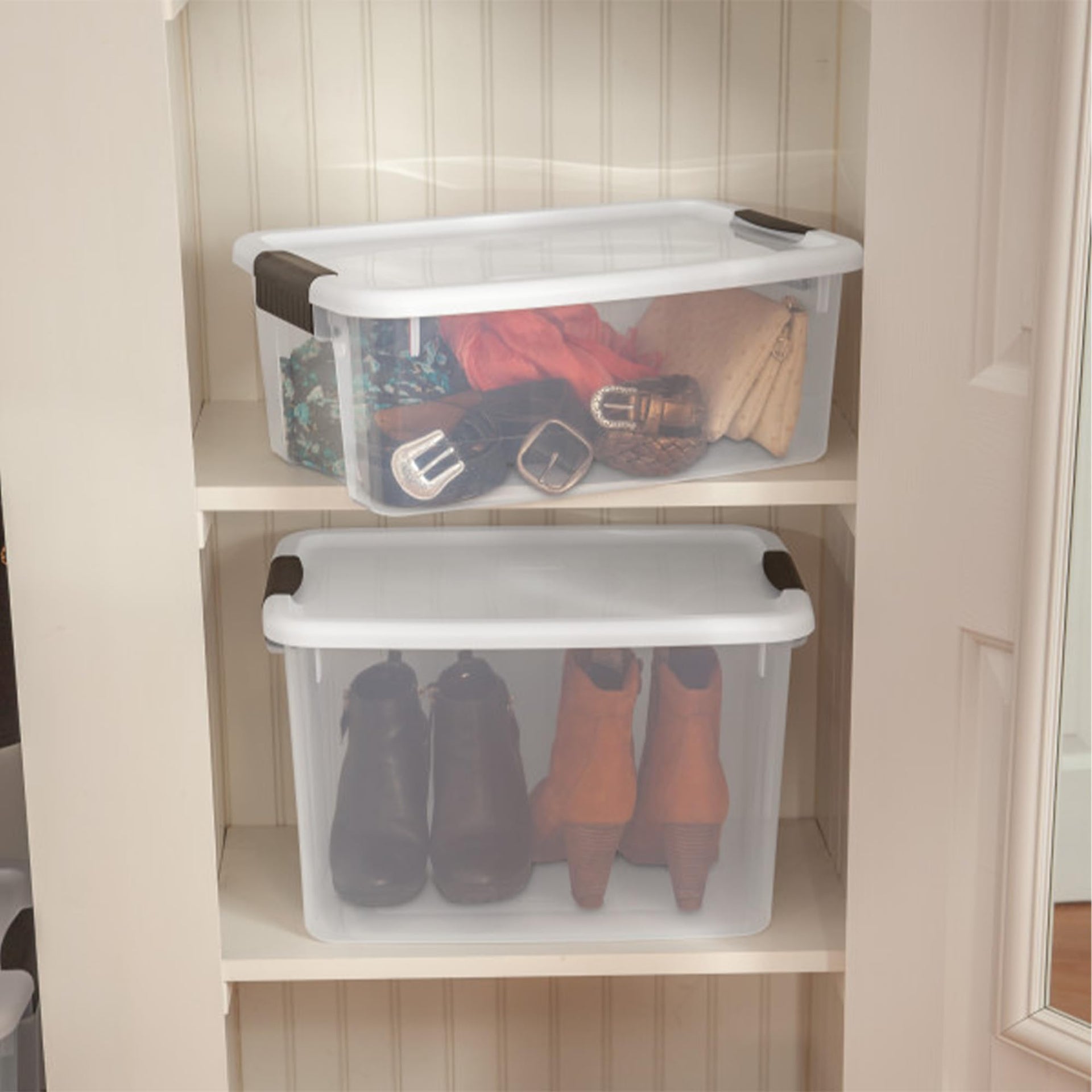 Ultra Latch Box with Lids for Home and Office (12 Count)