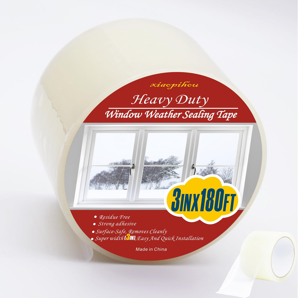 Transparent Window Weather Sealing Tape (180 Foot)