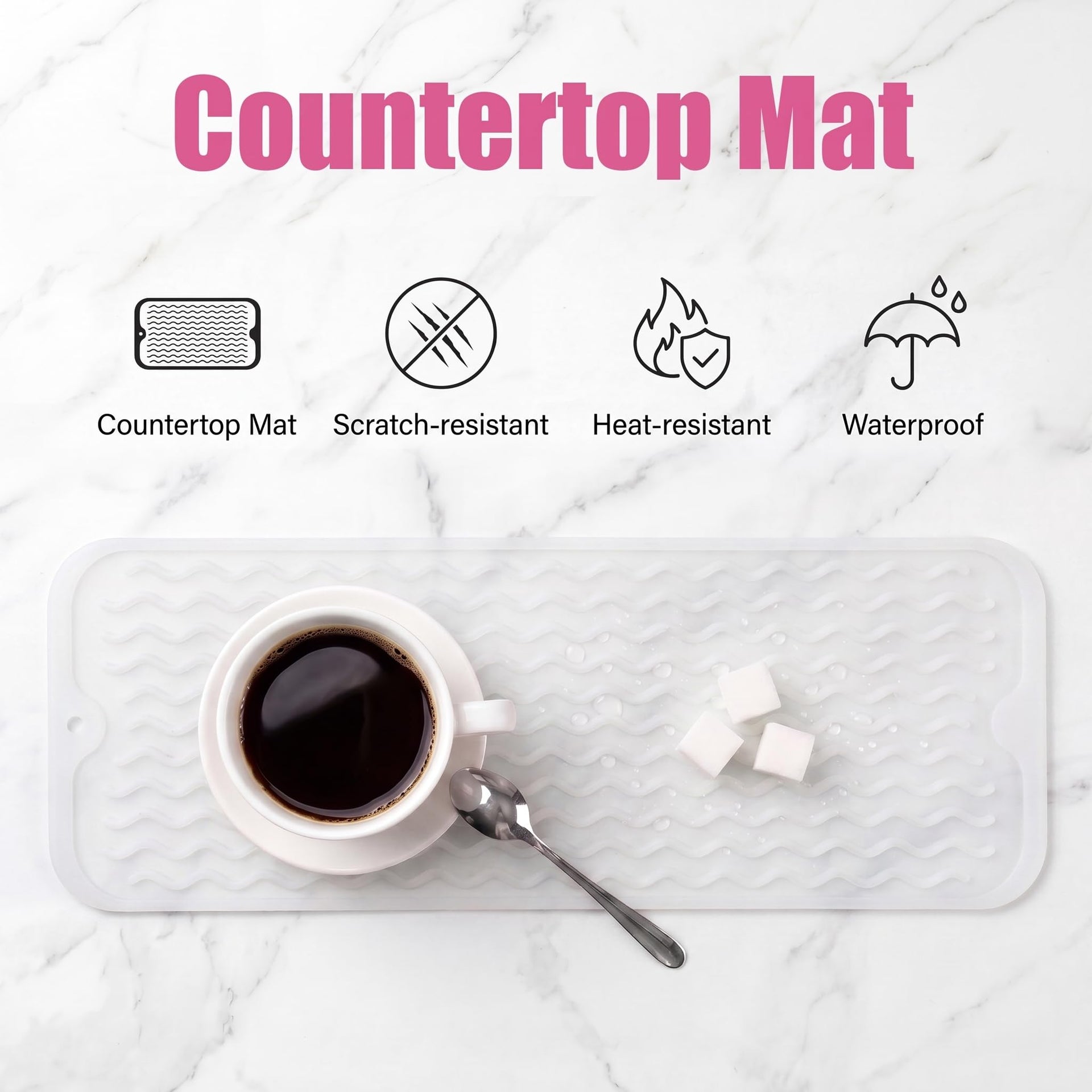 Silicone Dish Drying Mat for Multiple Usage