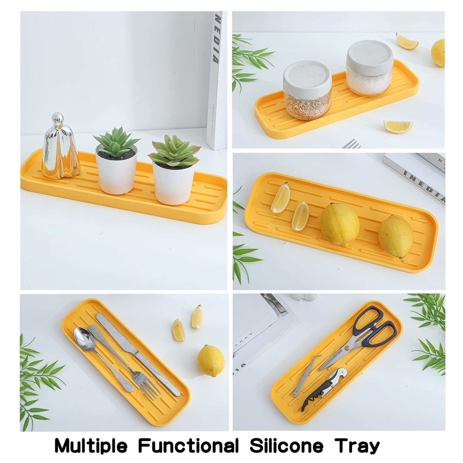 Silicone Kitchen Sink Organizer Tray for Multiple Usage