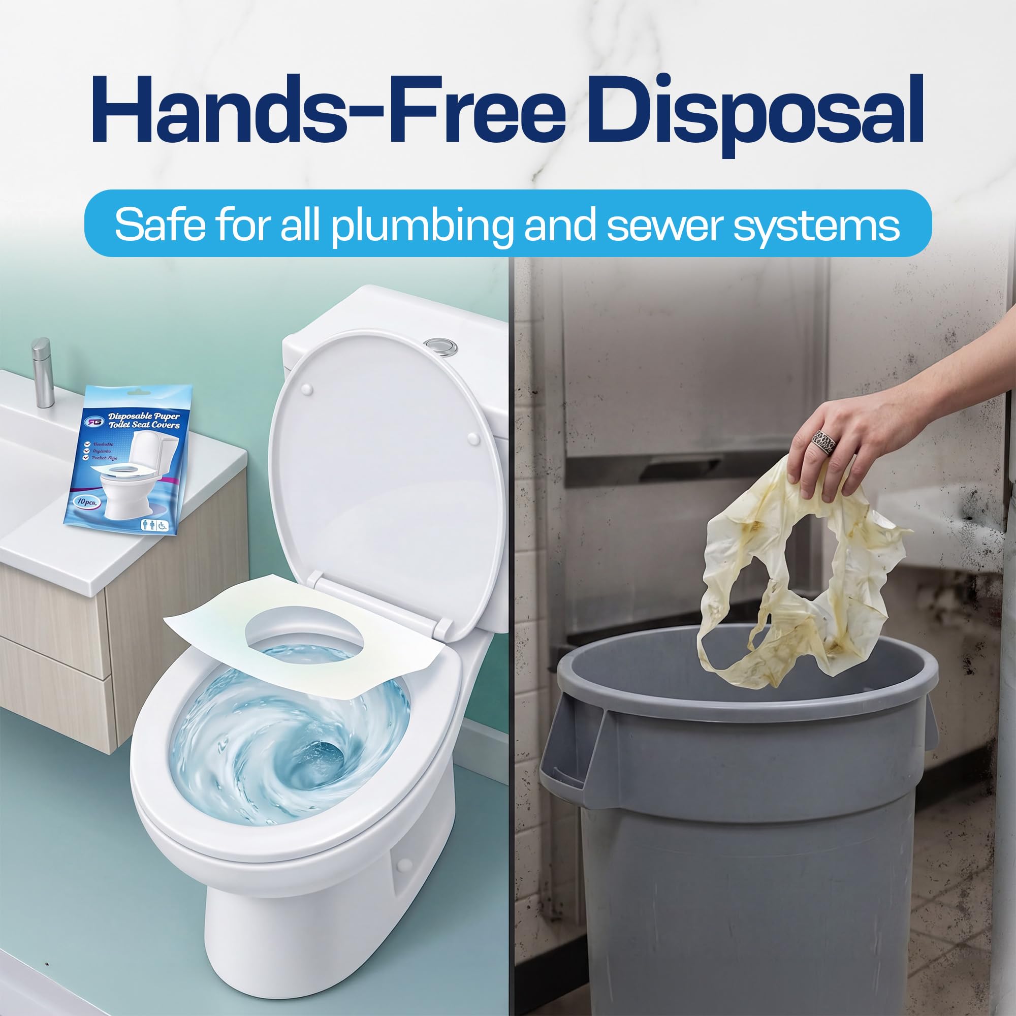 Disposable Toilet Seat Covers (200 Count)