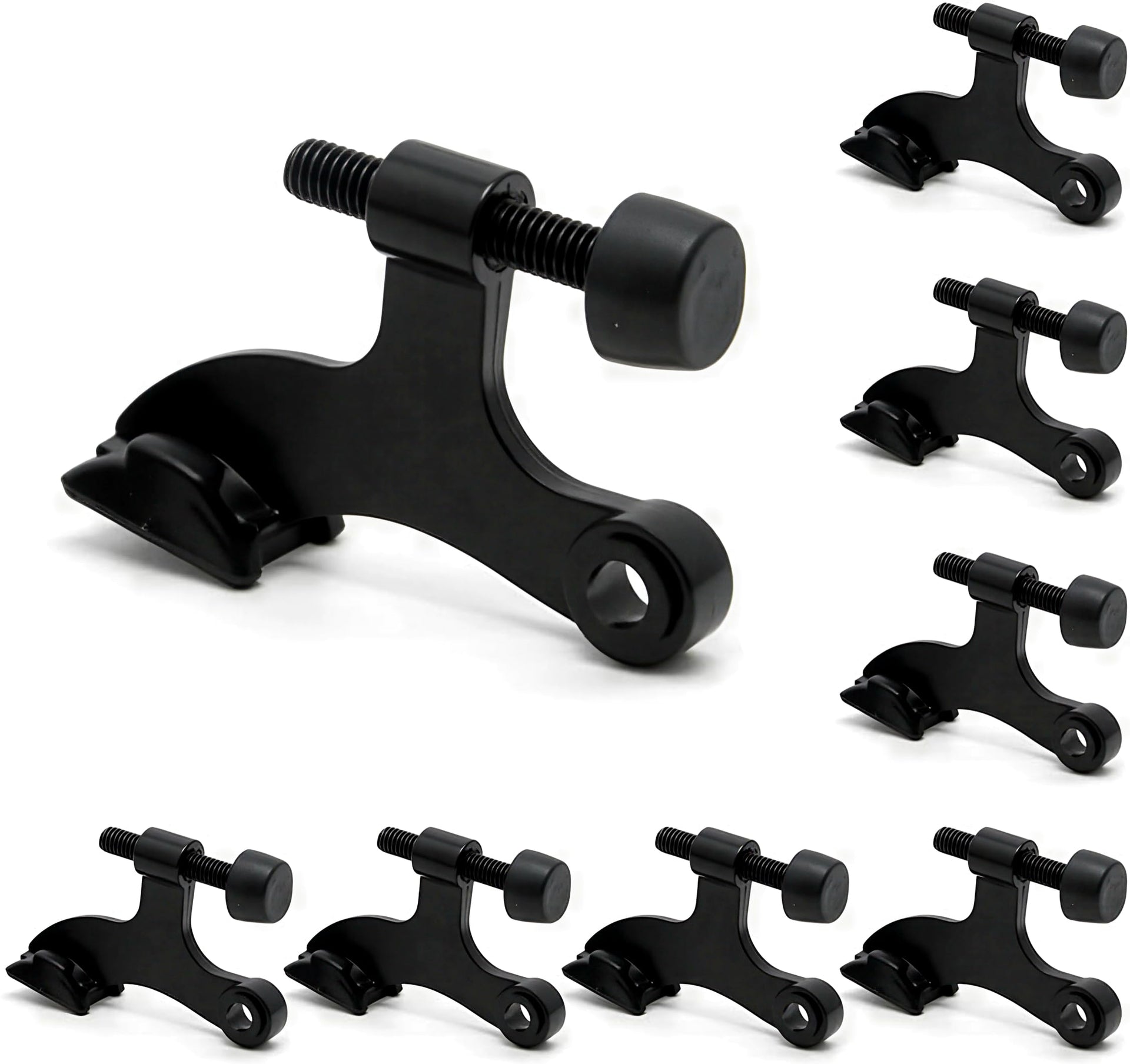 8 Pack Hinge Pin Black Door Stopper (8 Count)