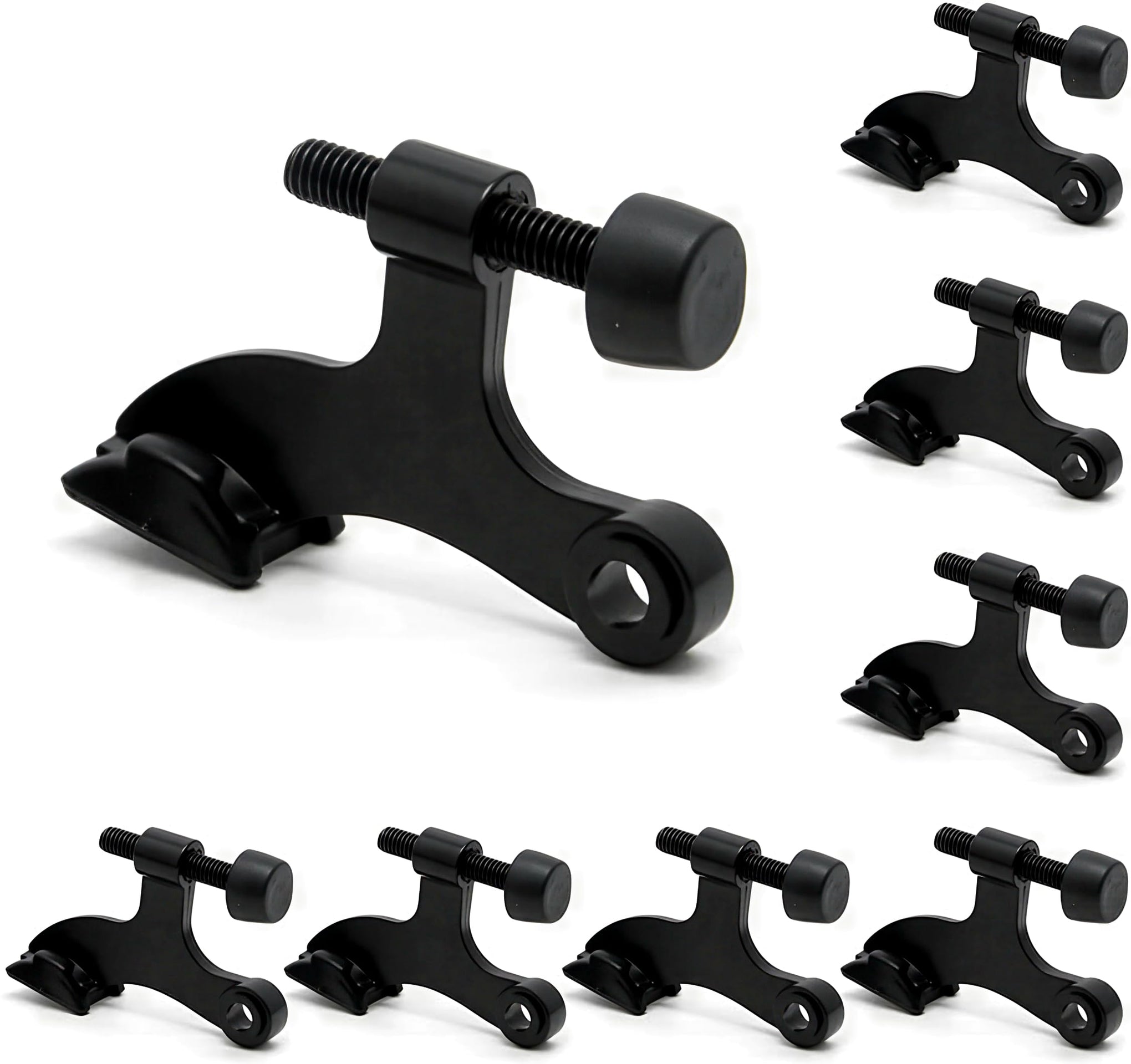 8 Pack Hinge Pin Black Door Stopper (8 Count)