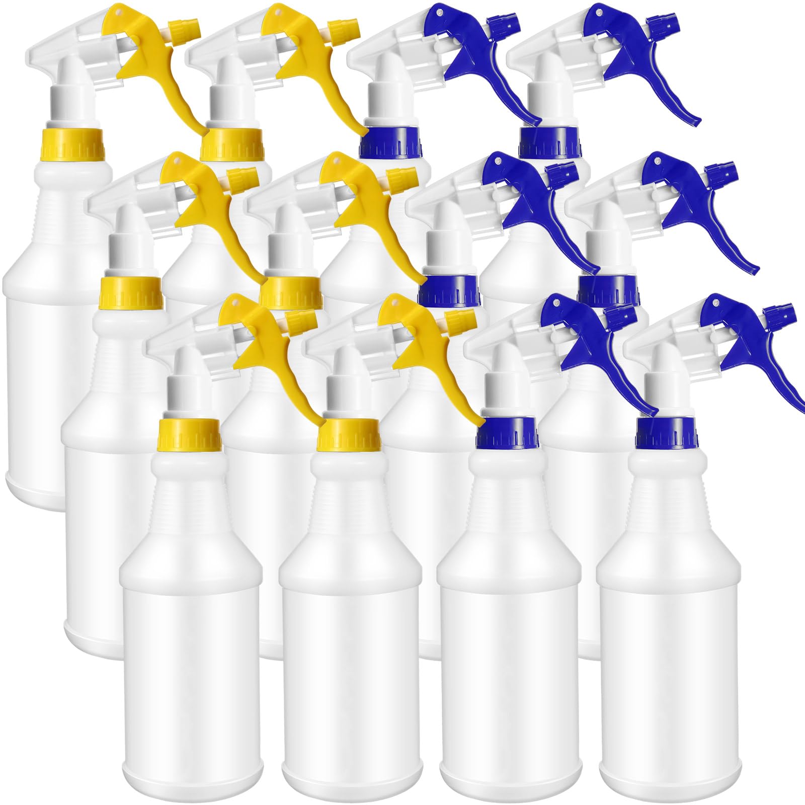12 Pcs 16 Oz Plastic Spray Bottles