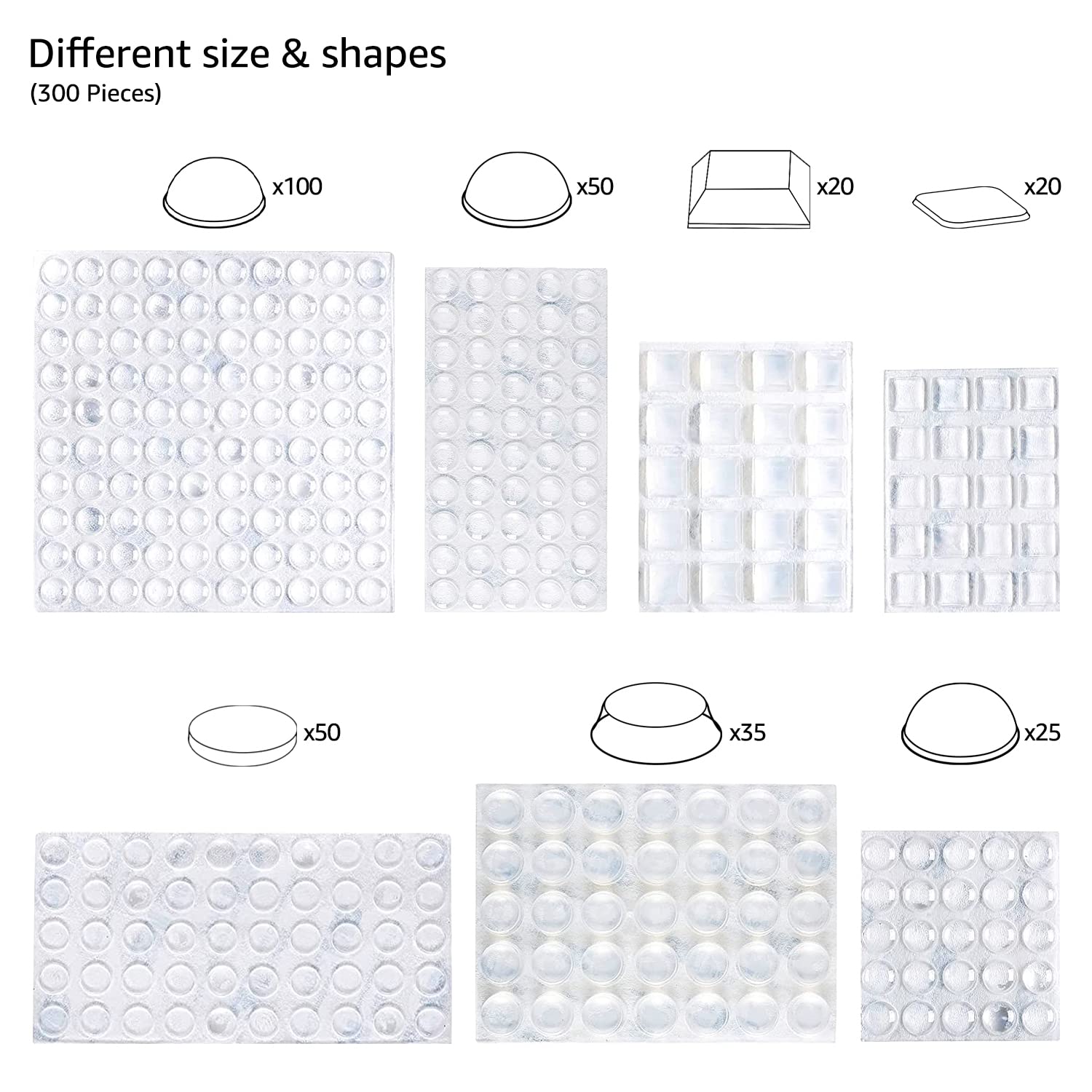 Cabinet Door Bumpers (300 Count)