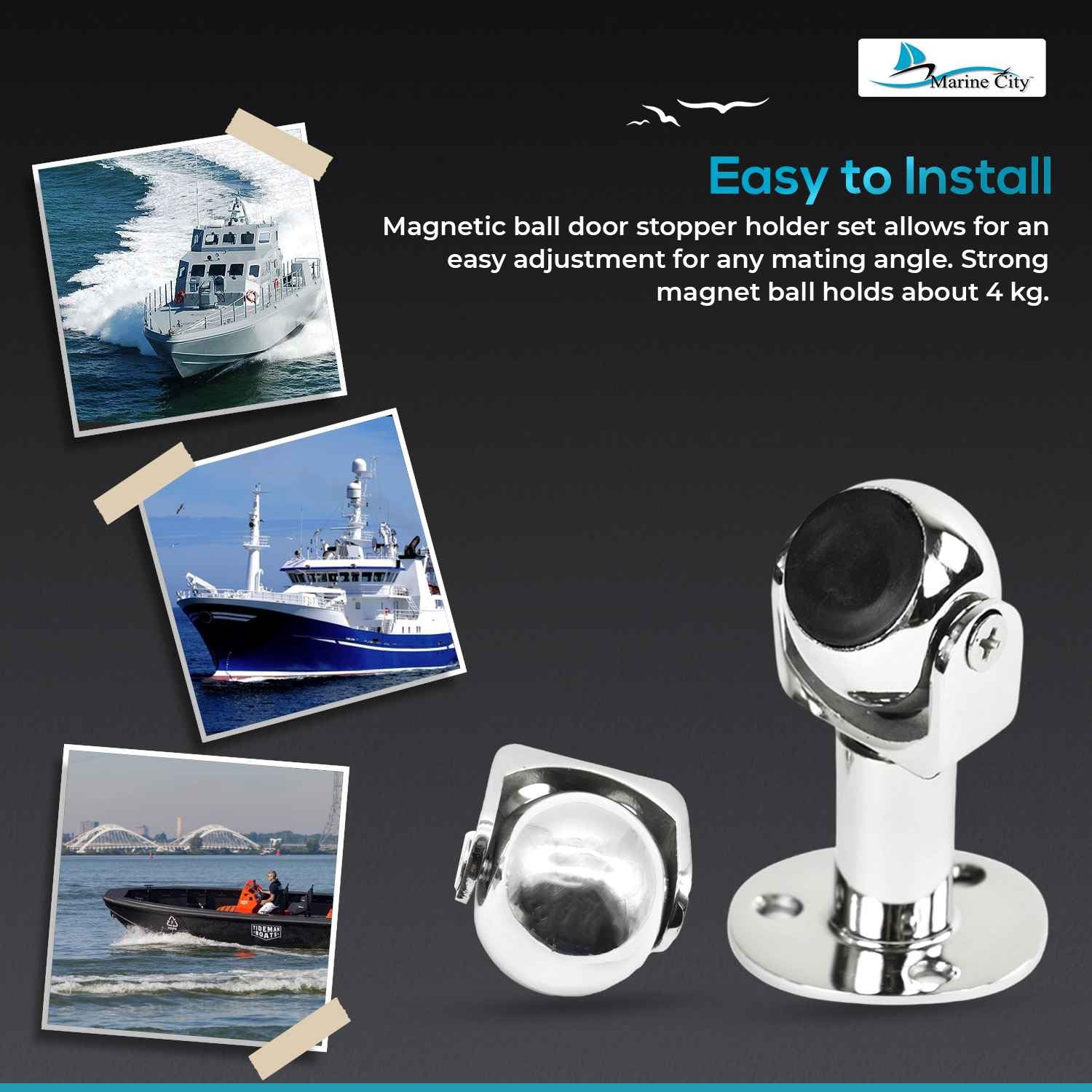 Magnetic Ball Door Window Stopper Set