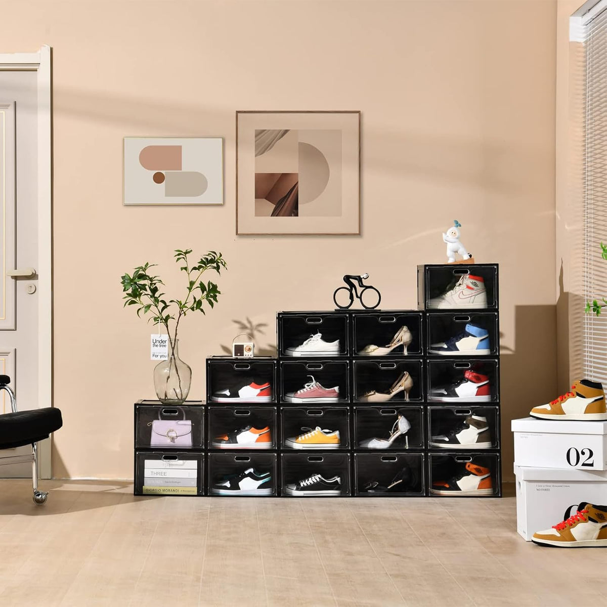 8 Pack Drop Side Shoe Boxes (8 Count)